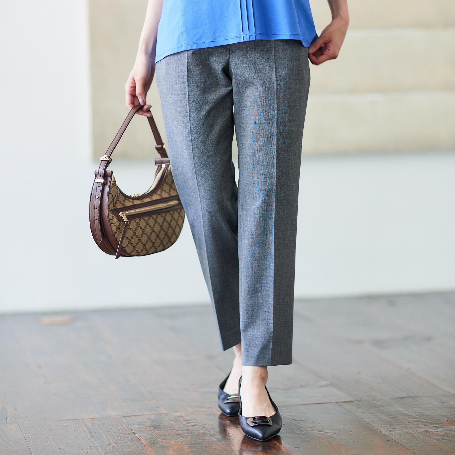 Reflect「【私のパンツ／手洗い可】ベーシックテーパードパンツ」|その他|チャコールグレー(0