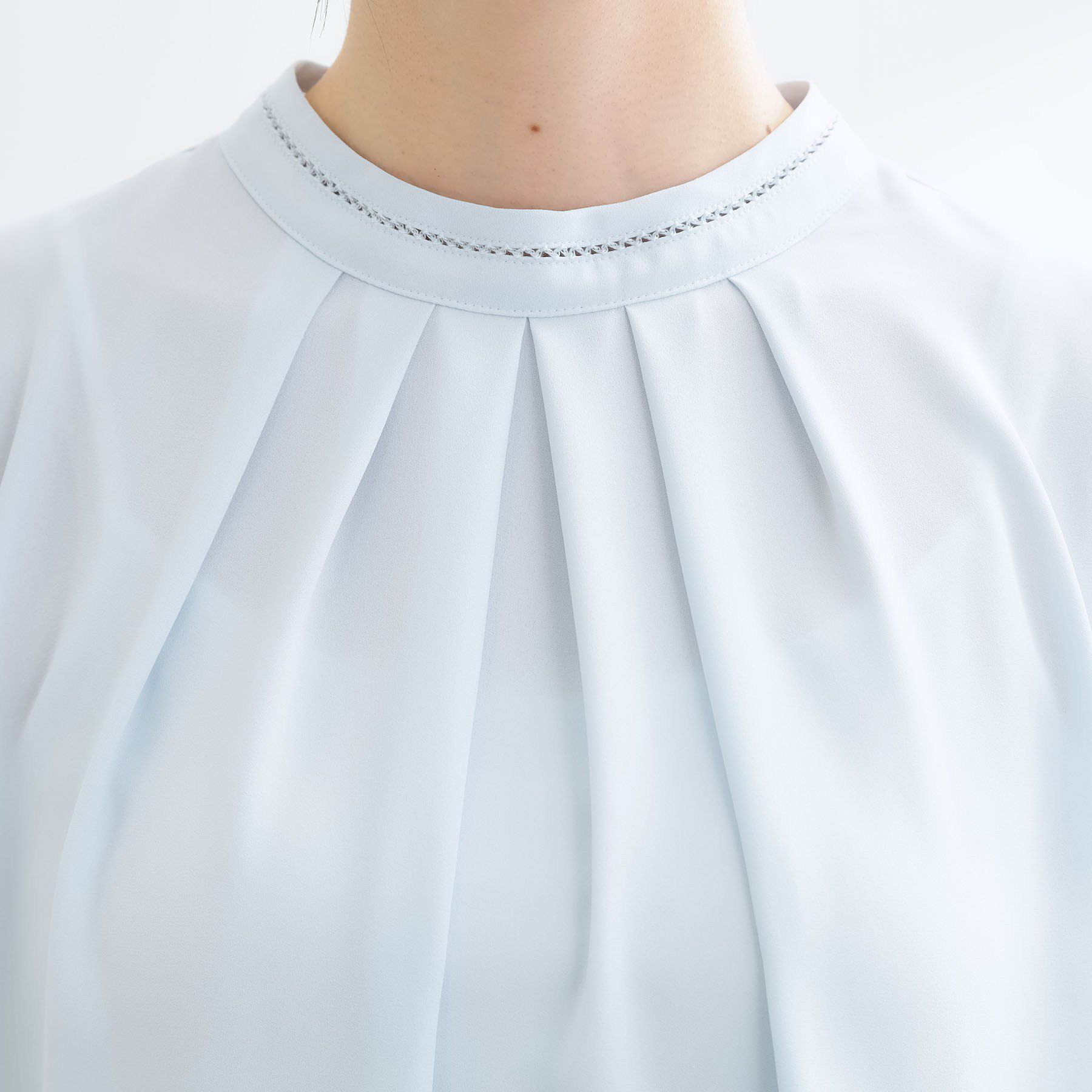 Reflect「タックスタンドカラーブラウス」|シャツ・ブラウス|