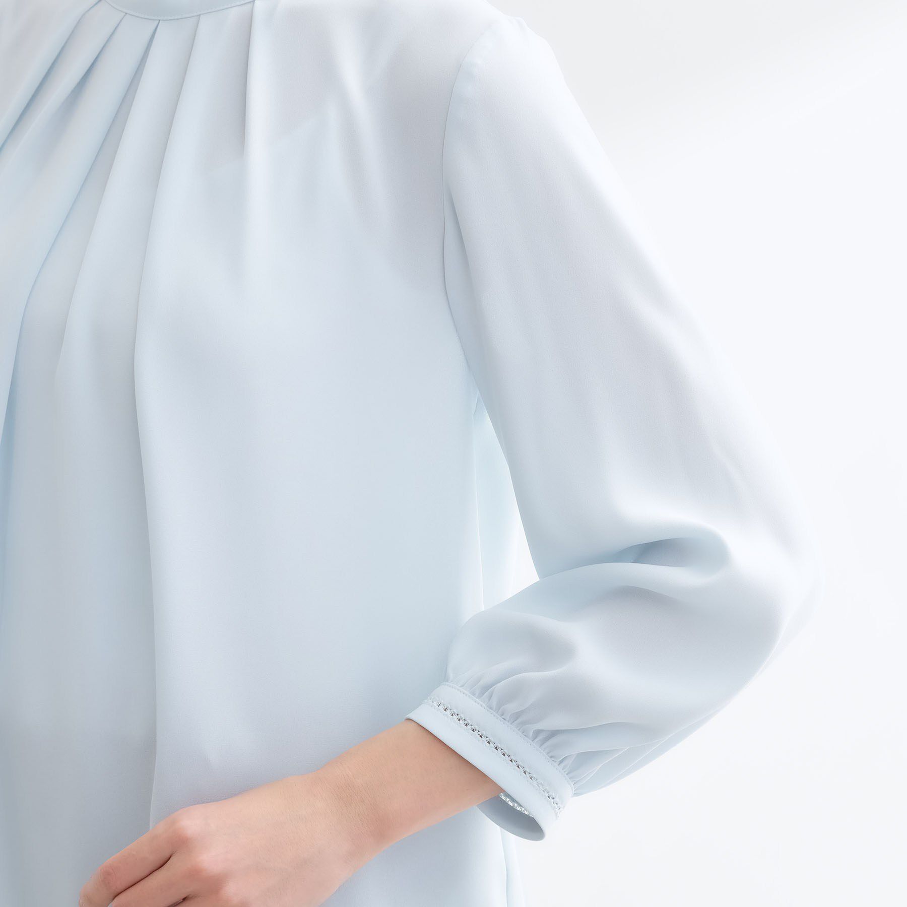 Reflect「タックスタンドカラーブラウス」|シャツ・ブラウス|