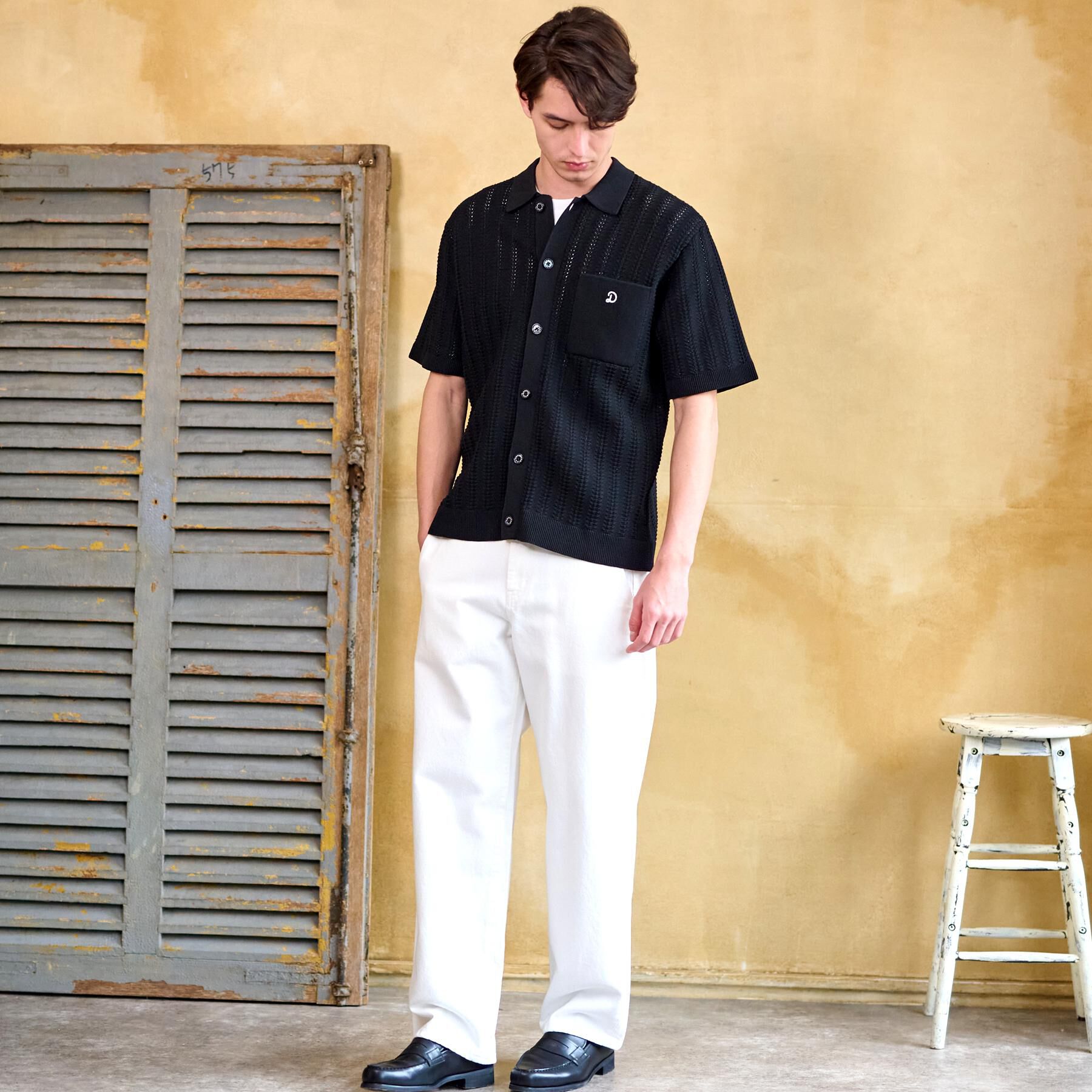 DRESSTERIOR「【Safari5月号掲載】オーガニックコットン キューバニットシャツ」|ニット・セーター|