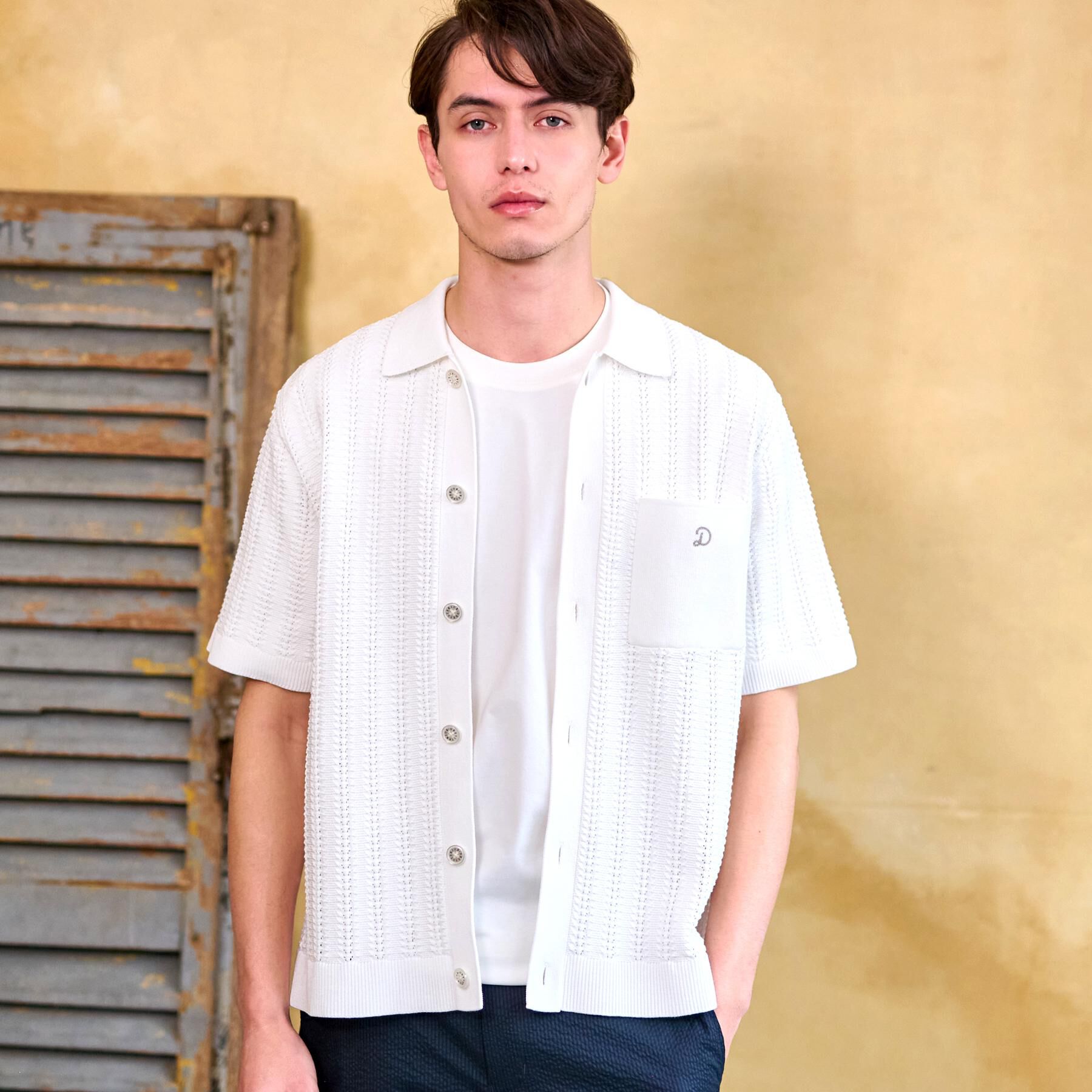 DRESSTERIOR「【Safari5月号掲載】オーガニックコットン キューバニットシャツ」|ニット・セーター|