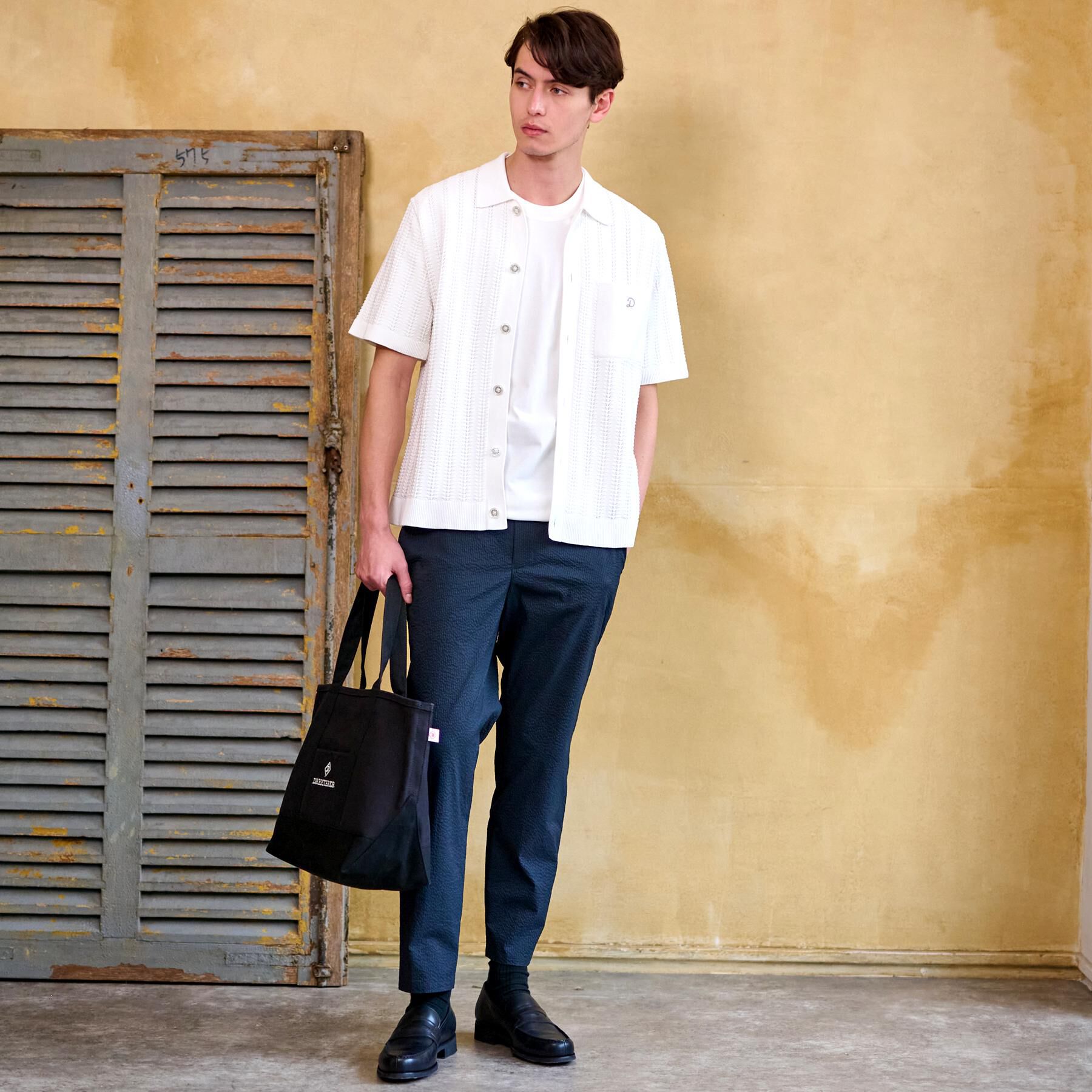 DRESSTERIOR「【Safari5月号掲載】オーガニックコットン キューバニットシャツ」|ニット・セーター|