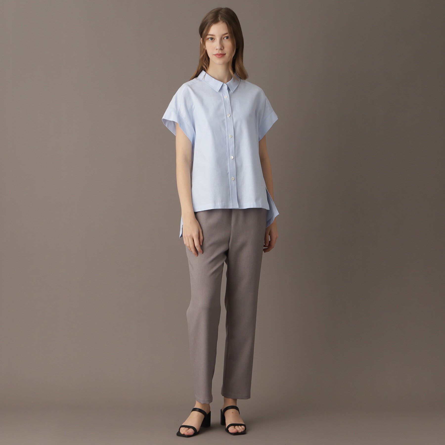 DRESSTERIOR「【日本製/コットン100％】バックフレアオックスシャツ」|シャツ・ブラウス|