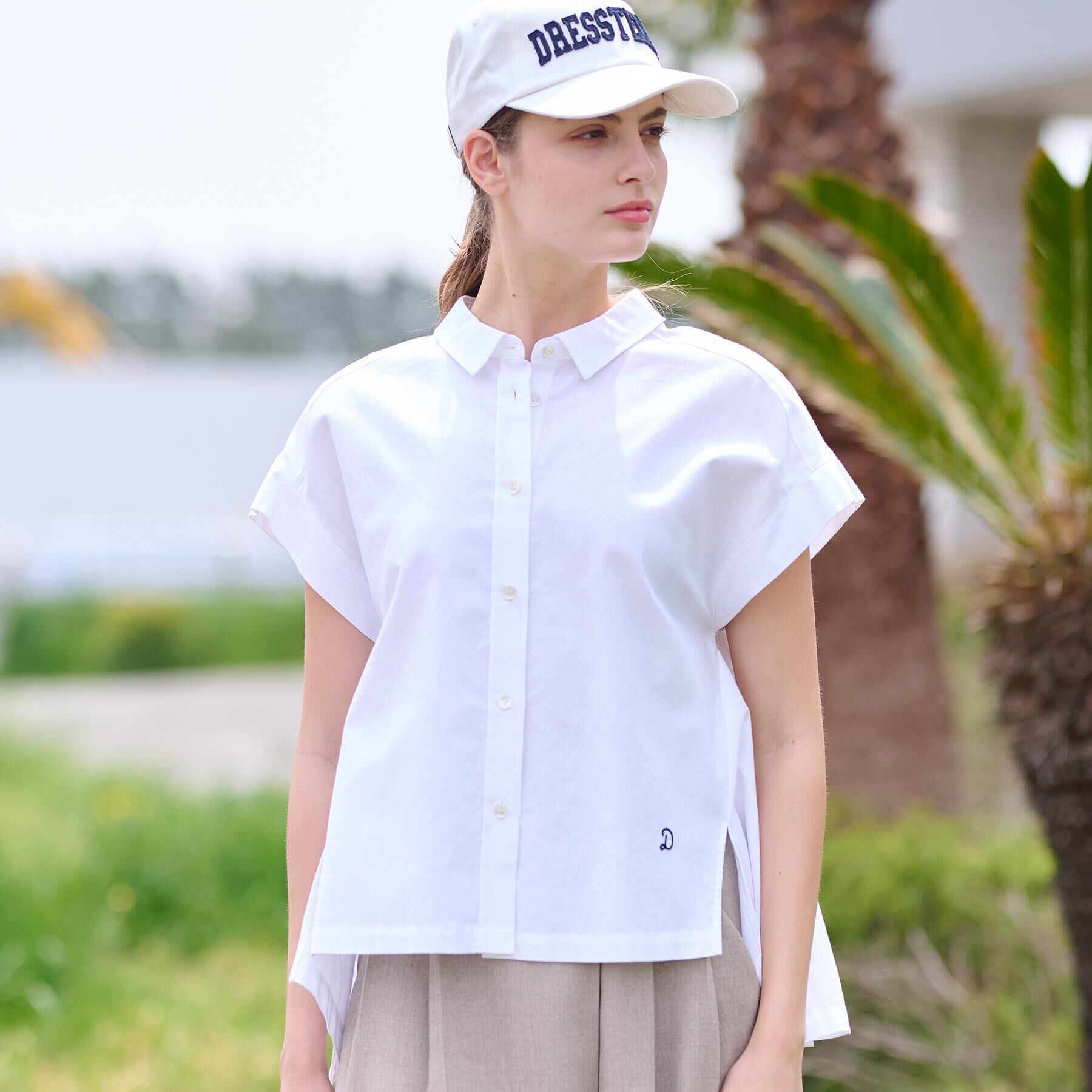 DRESSTERIOR「【日本製/コットン100％】バックフレアオックスシャツ」|シャツ・ブラウス|