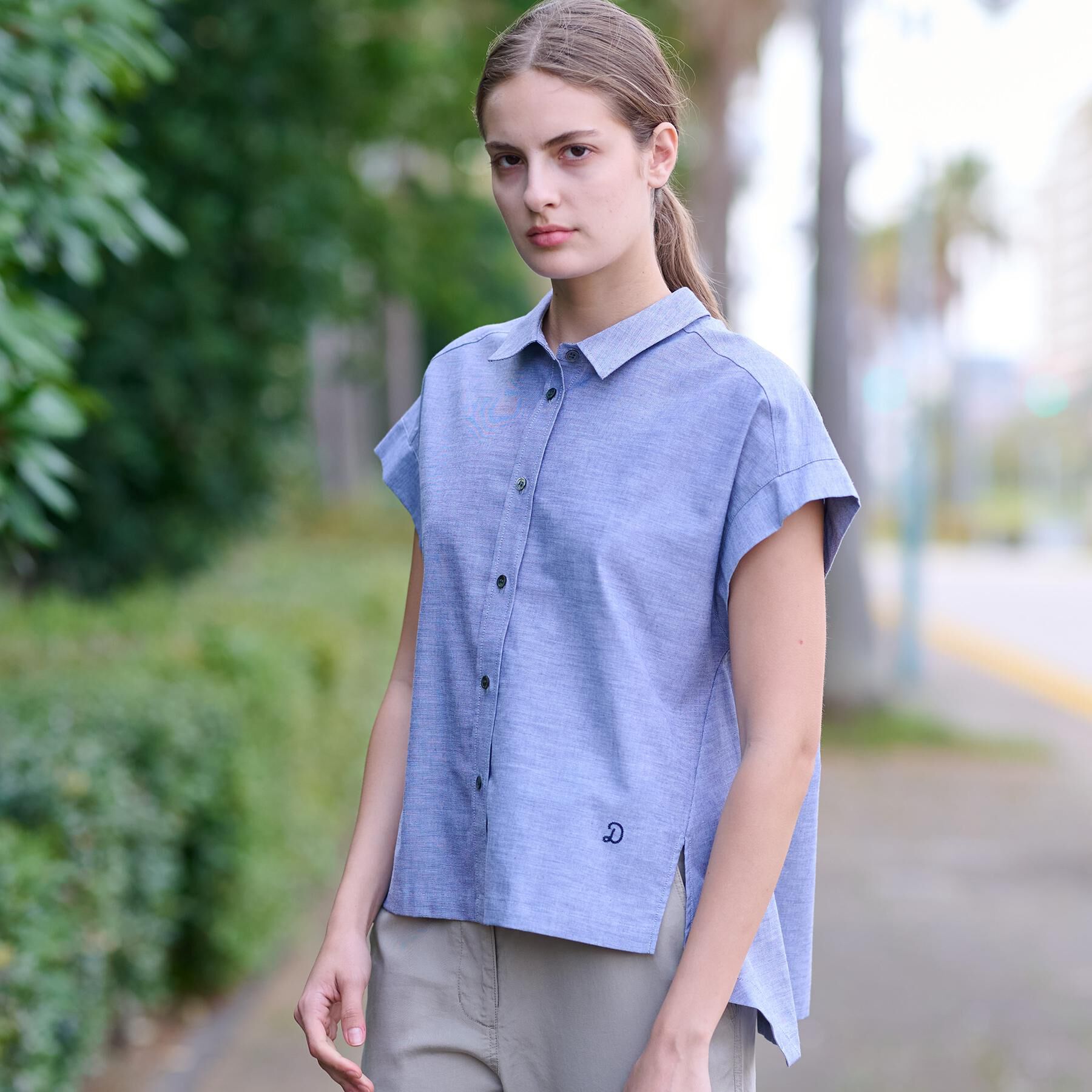 DRESSTERIOR「【日本製/コットン100％】バックフレアオックスシャツ」|シャツ・ブラウス|