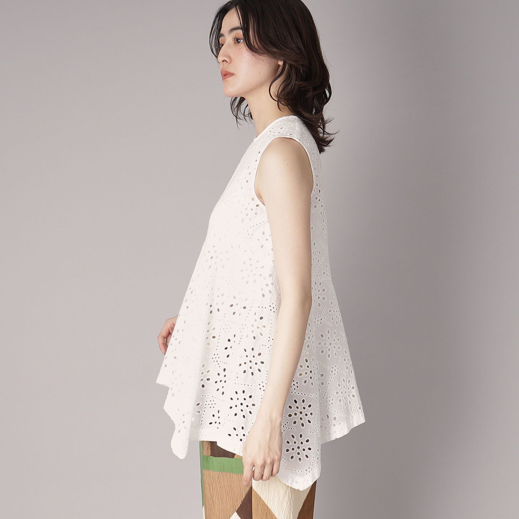 DRESSTERIOR「【コットン100％/洗える】カットワークレースブラウス」|シャツ・ブラウス|