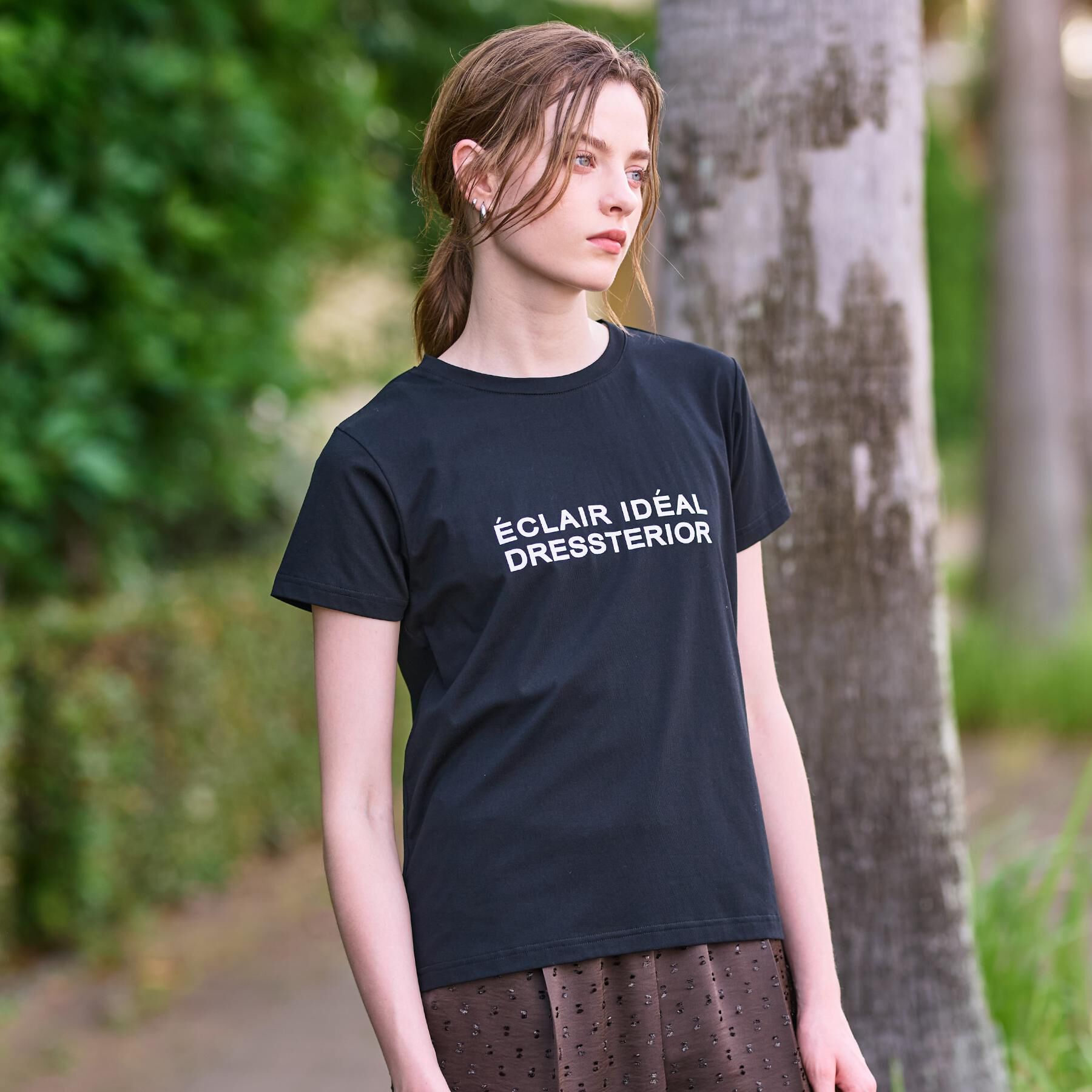DRESSTERIOR「クリア天竺ロゴTシャツ」|Tシャツ・カットソー|