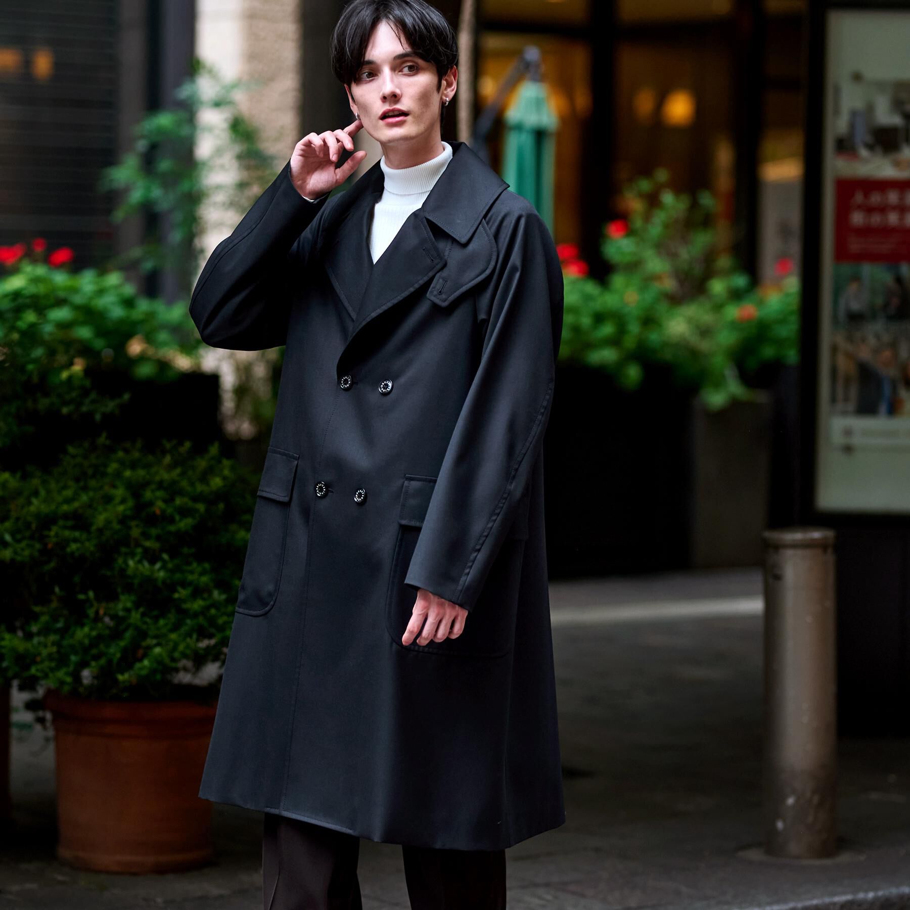 DRESSTERIOR「ウールギャバジン アルスターコート」|トレンチコート|