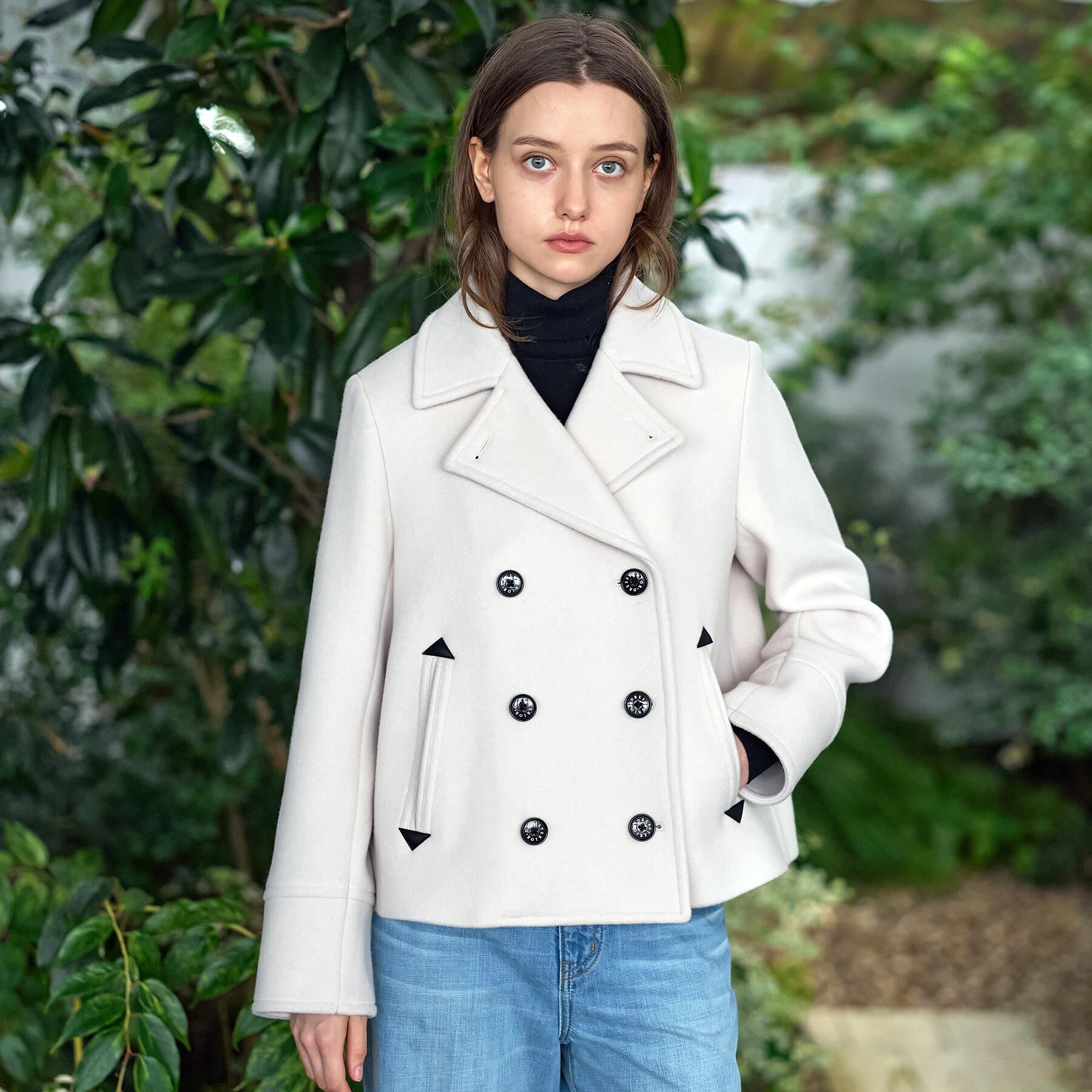 DRESSTERIOR「【CLASSY.12月号/otonaMUSE11月号掲載】Super140'sショートPジャケット」|ピーコート|