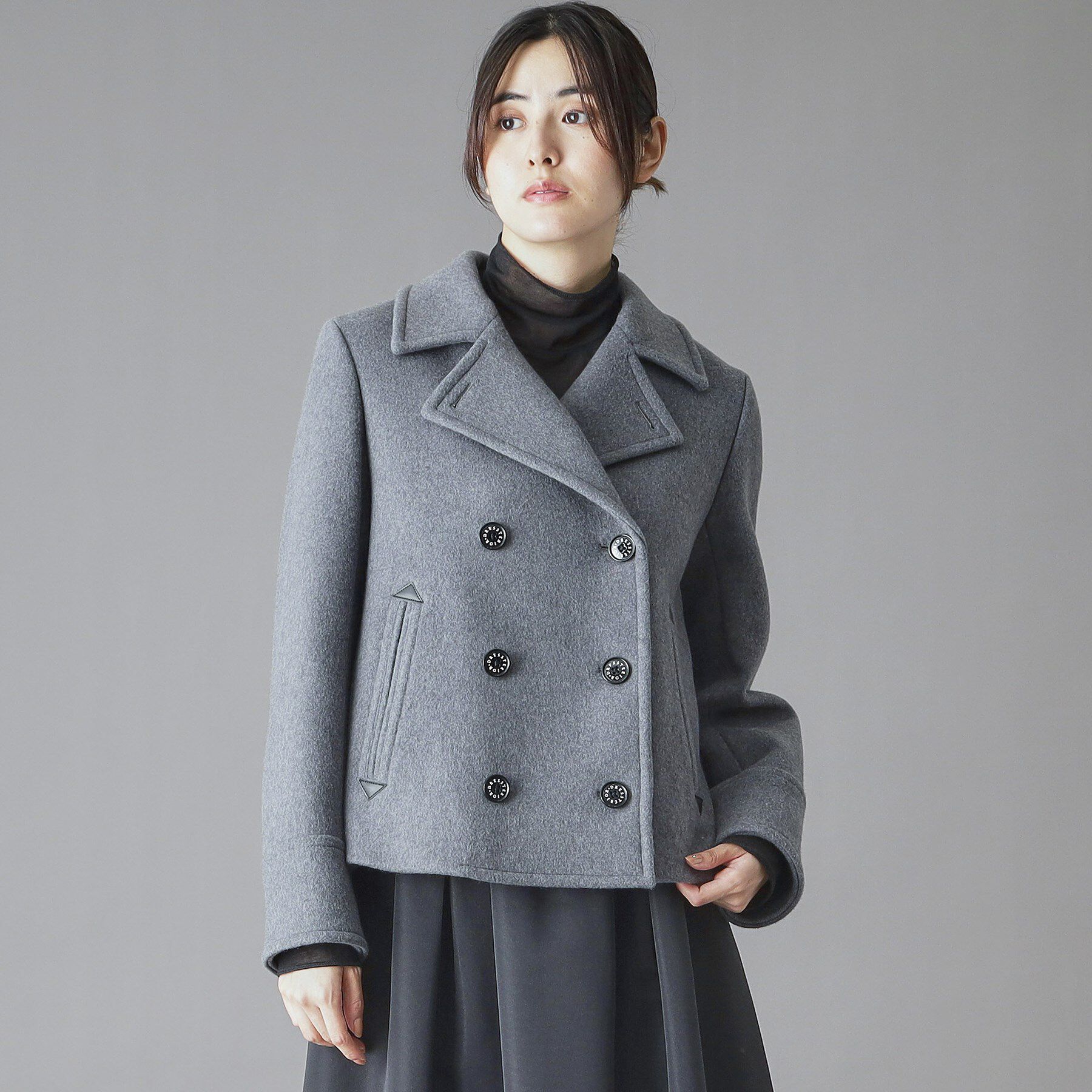 DRESSTERIOR「【CLASSY.12月号/otonaMUSE11月号掲載】Super140'sショートPジャケット」|ピーコート|