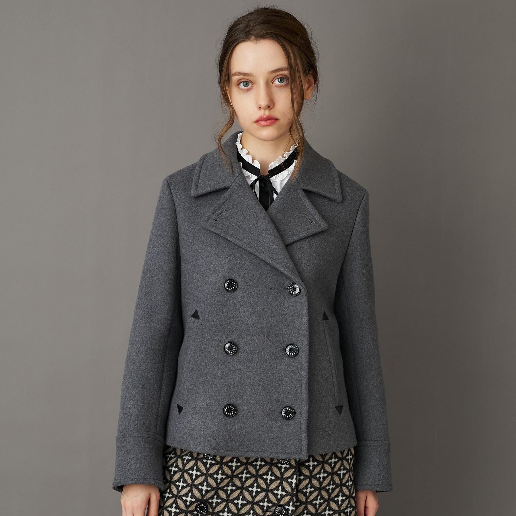 DRESSTERIOR「【CLASSY.12月号/otonaMUSE11月号掲載】Super140'sショートPジャケット」|ピーコート|