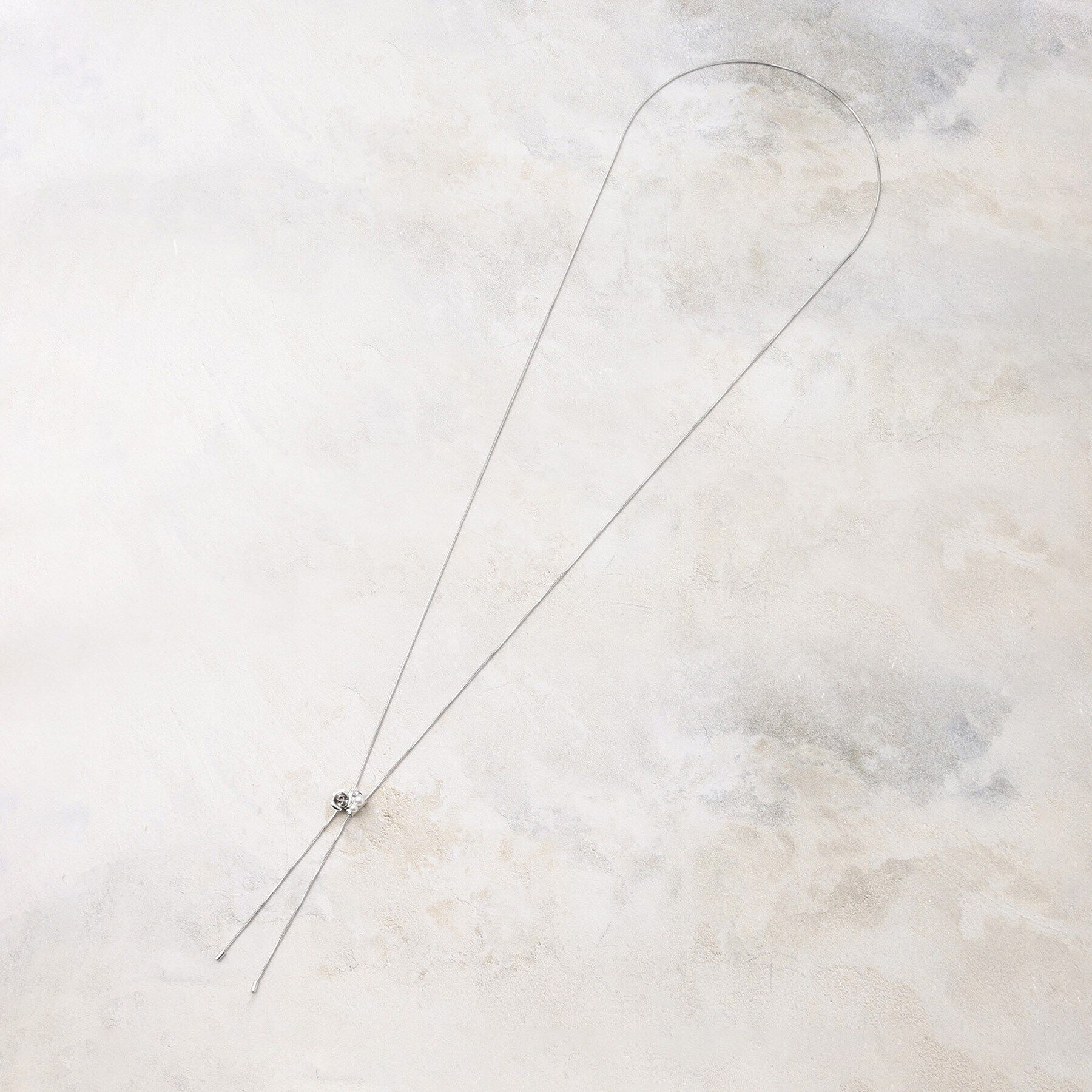 grove「メタルローズループタイネックレス」|ネックレス|