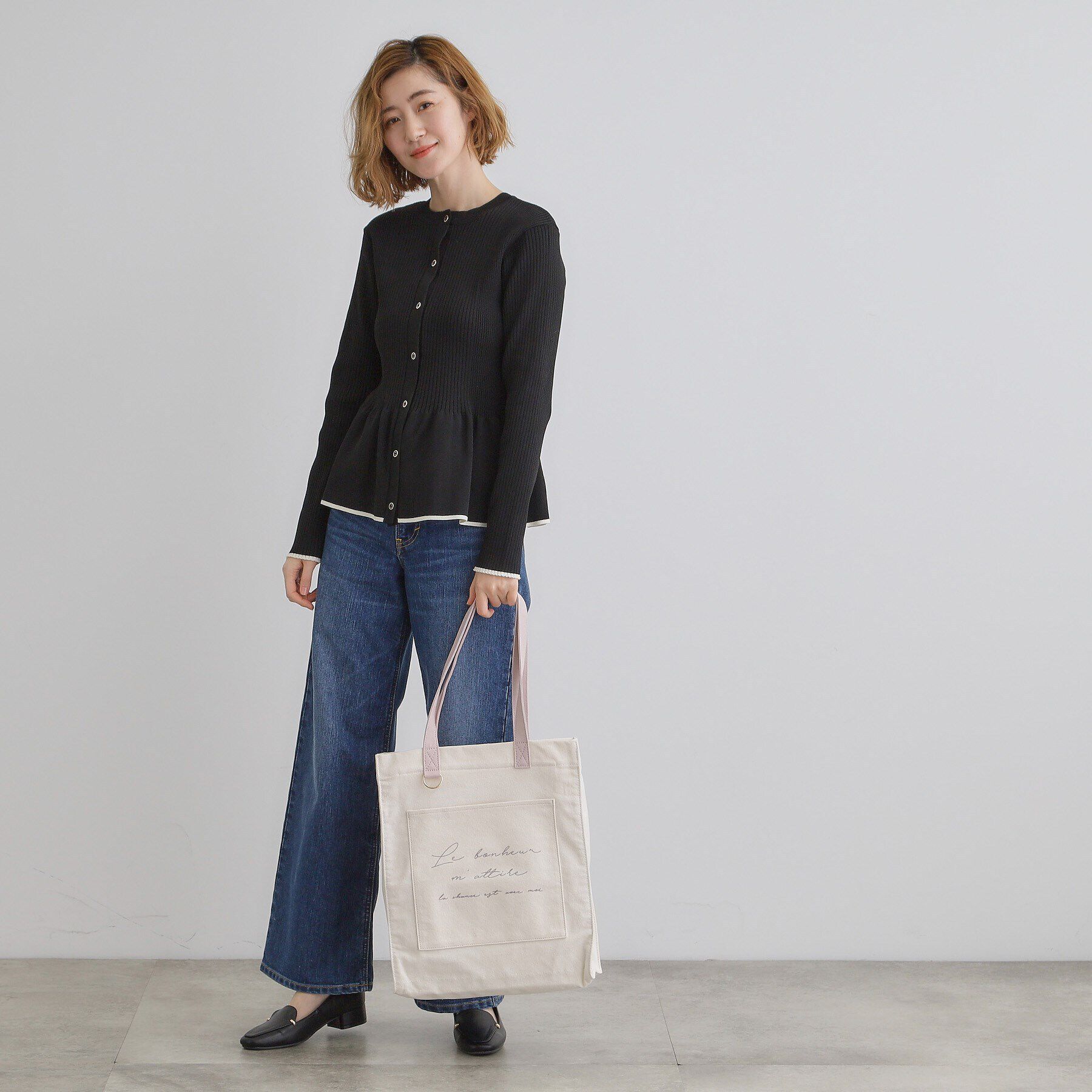 grove「【大人の推し活にも！】ロゴキャンバストート【A4・多機能】」|トートバッグ|