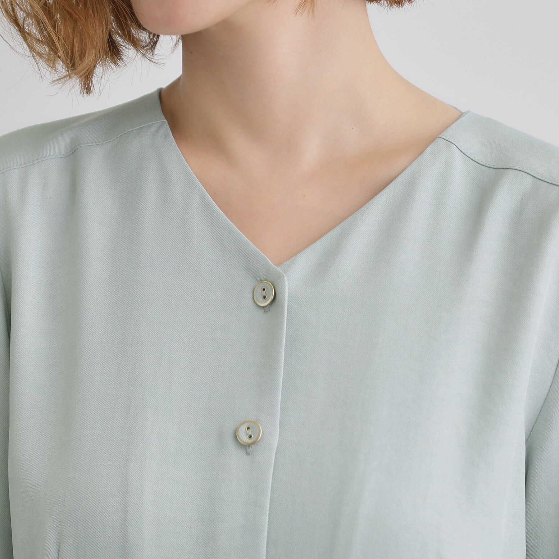 grove「サイドプリーツシャツワンピース」|ワンピース|