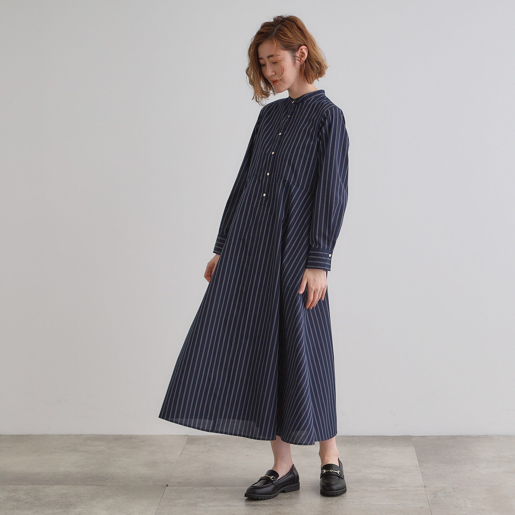 grove「ヘリテージフレアシャツワンピース」|ワンピース|