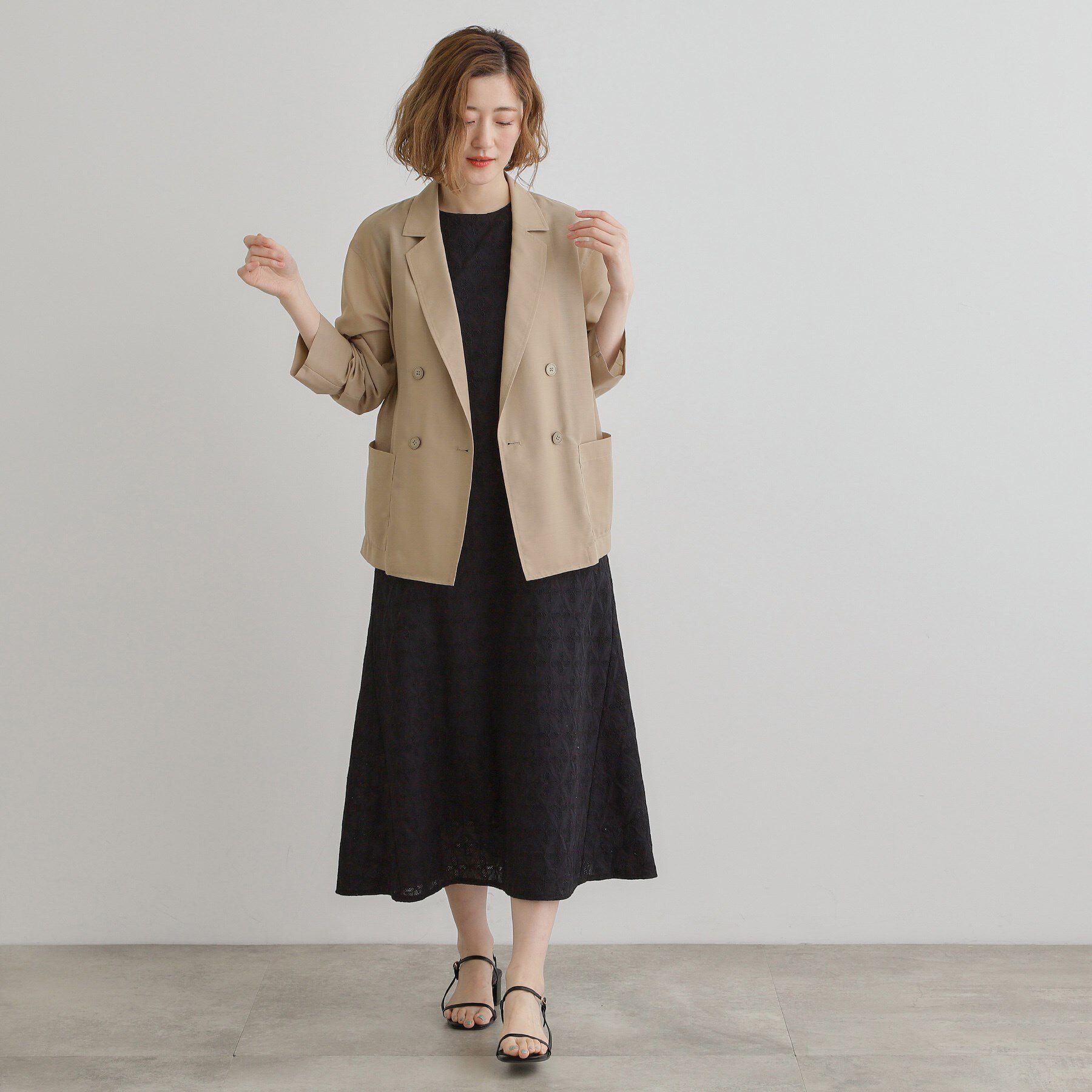 grove「【洒落感際立つ羽織アイテム】シアーテーラードジャケット」|テーラードジャケット|