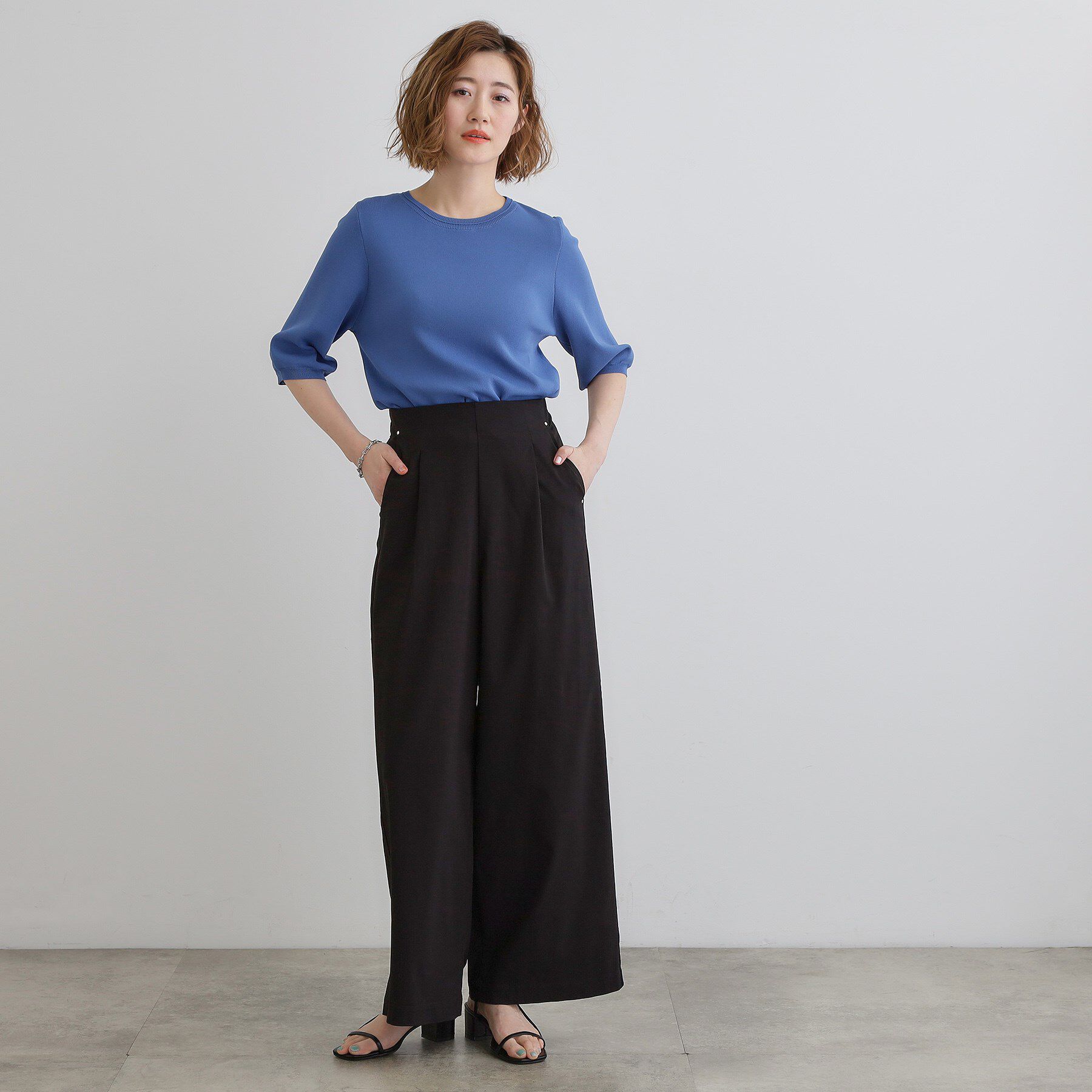 grove「高身長さん向け＋10cm【接触冷感】サマーハイパーストレッチワイドパンツ」|その他|