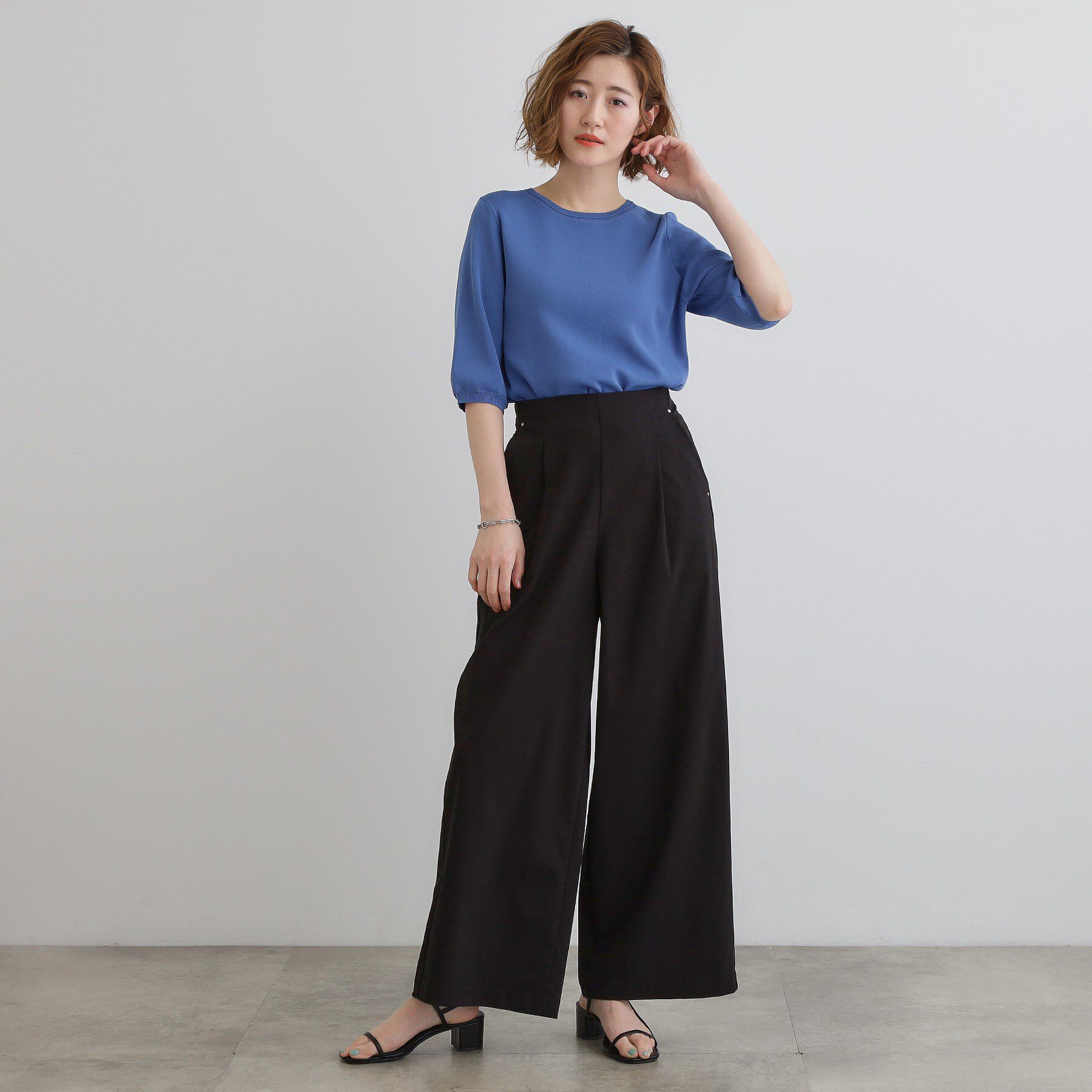 grove「高身長さん向け＋10cm【接触冷感】サマーハイパーストレッチワイドパンツ」|その他|