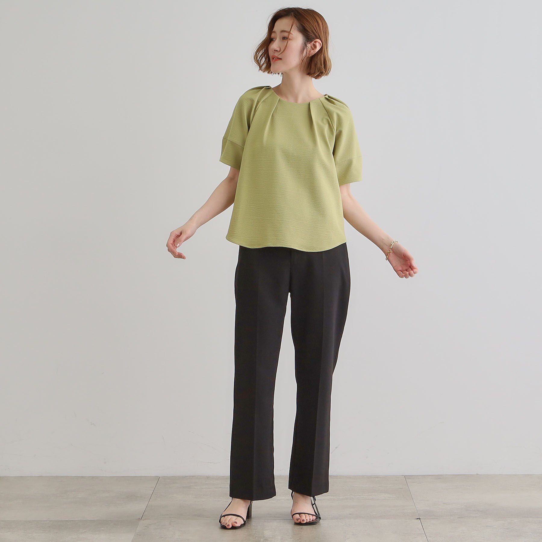 grove「楽してきまる ランタンスリーブプルオーバー」|Tシャツ・カットソー|