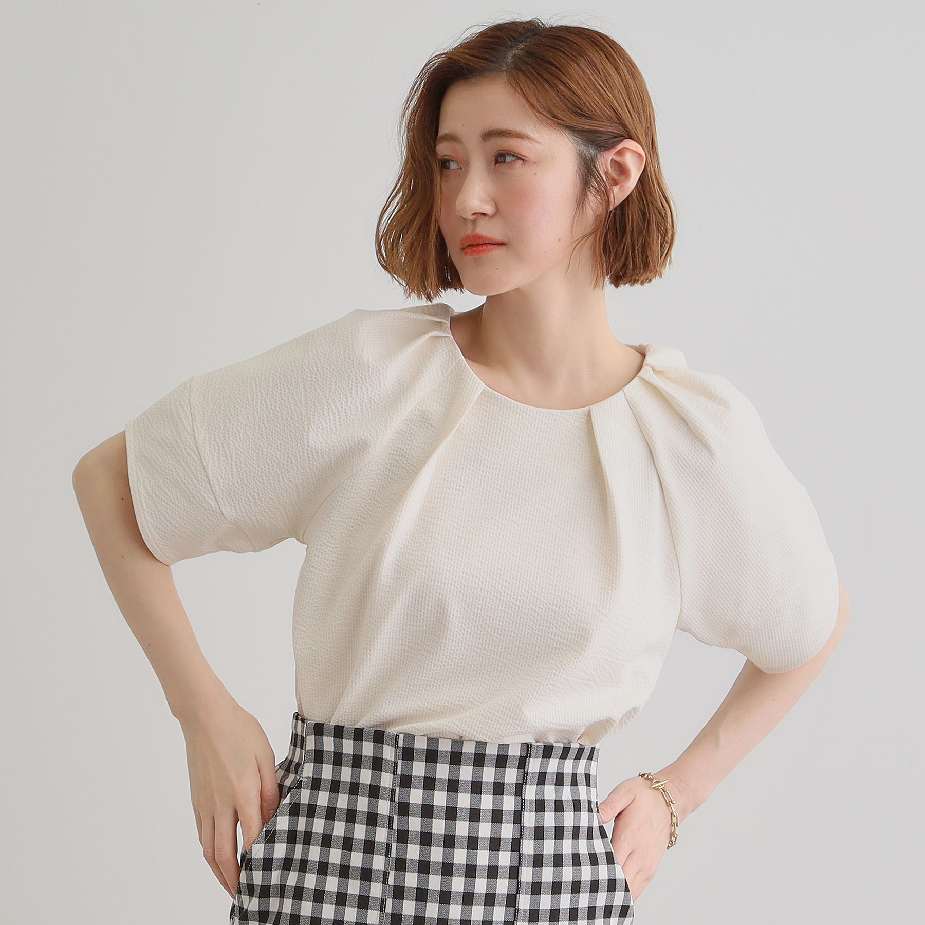 grove「楽してきまる ランタンスリーブプルオーバー」|Tシャツ・カットソー|