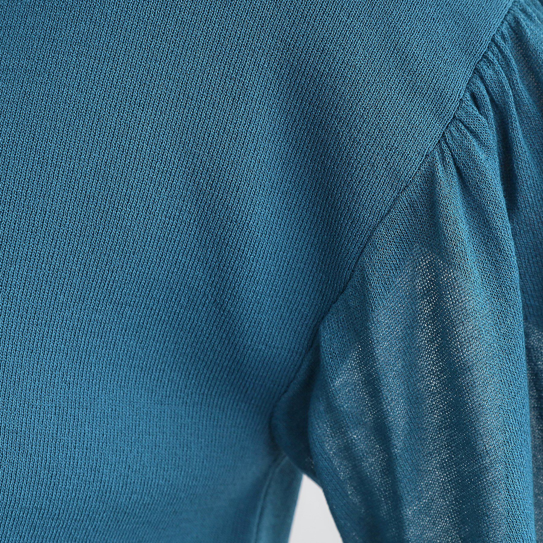 grove「【嬉しい機能付き】やわらかドライタッチシアーフレアスリーブニット」|ニット・セーター|