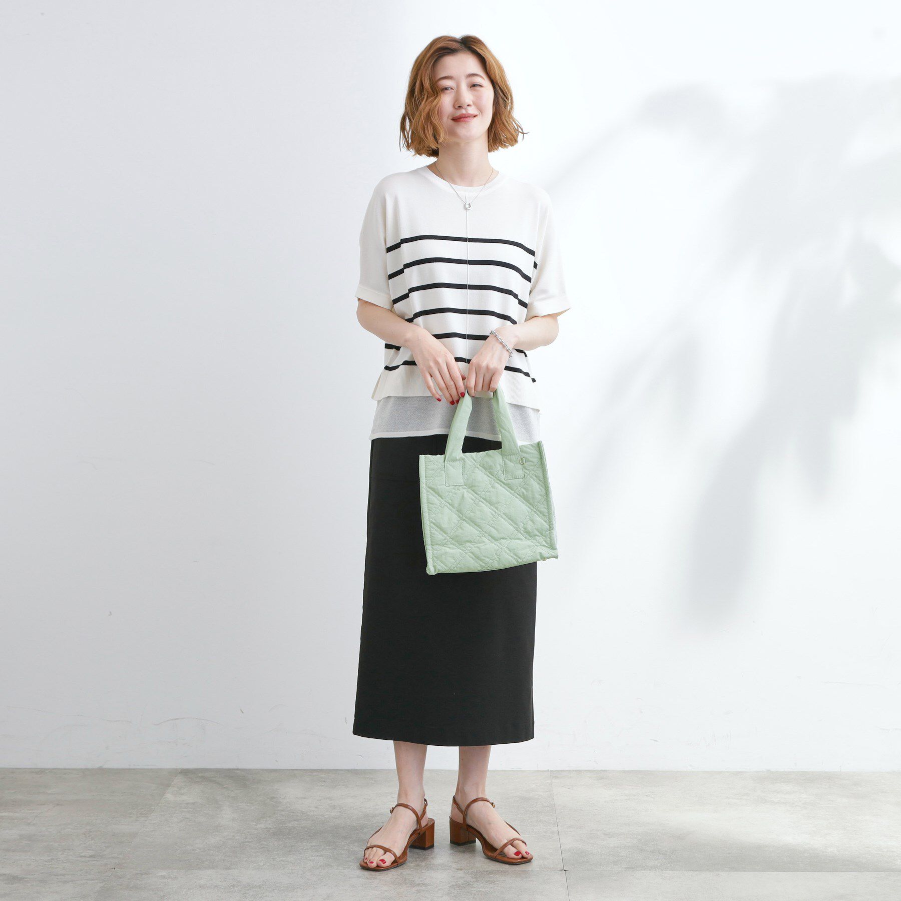 grove「【撥水】キルトスクエア2WAYトート」|トートバッグ|