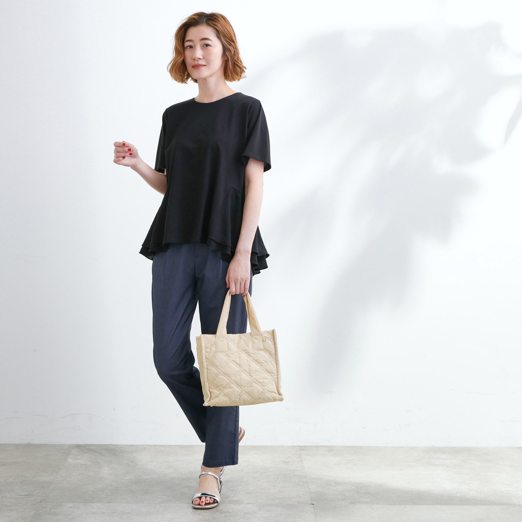 grove「【撥水】キルトスクエア2WAYトート」|トートバッグ|