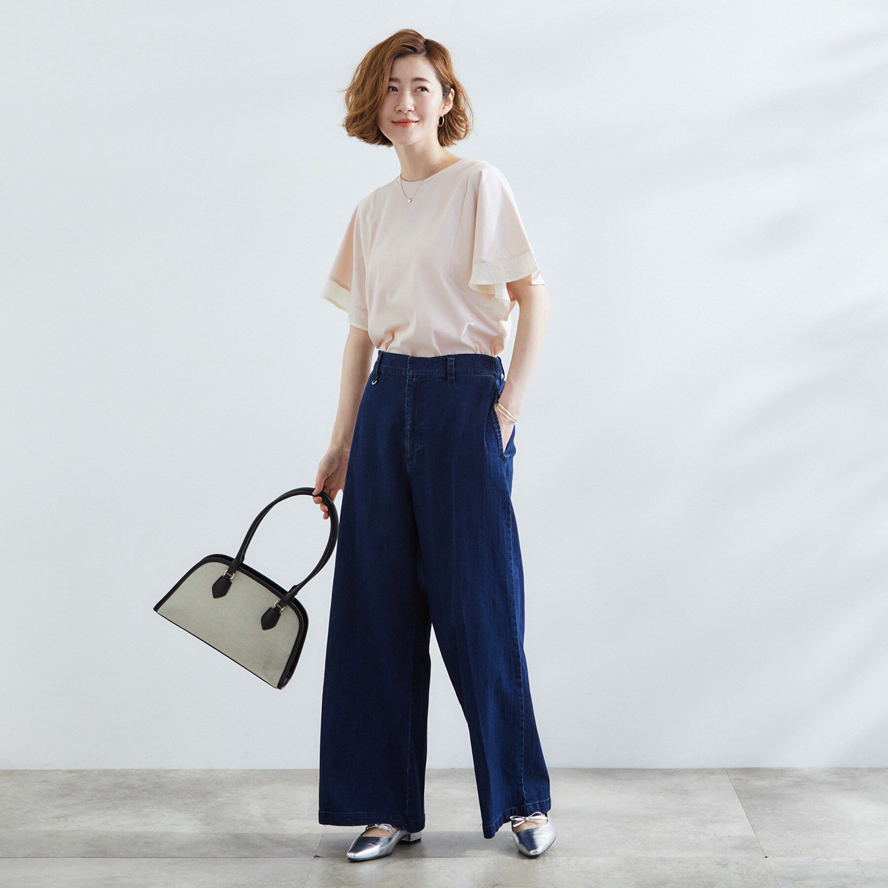 grove「【UVカット/二の腕カバー】1枚で着映えするフレアスリーブデザイン」|Tシャツ・カットソー|