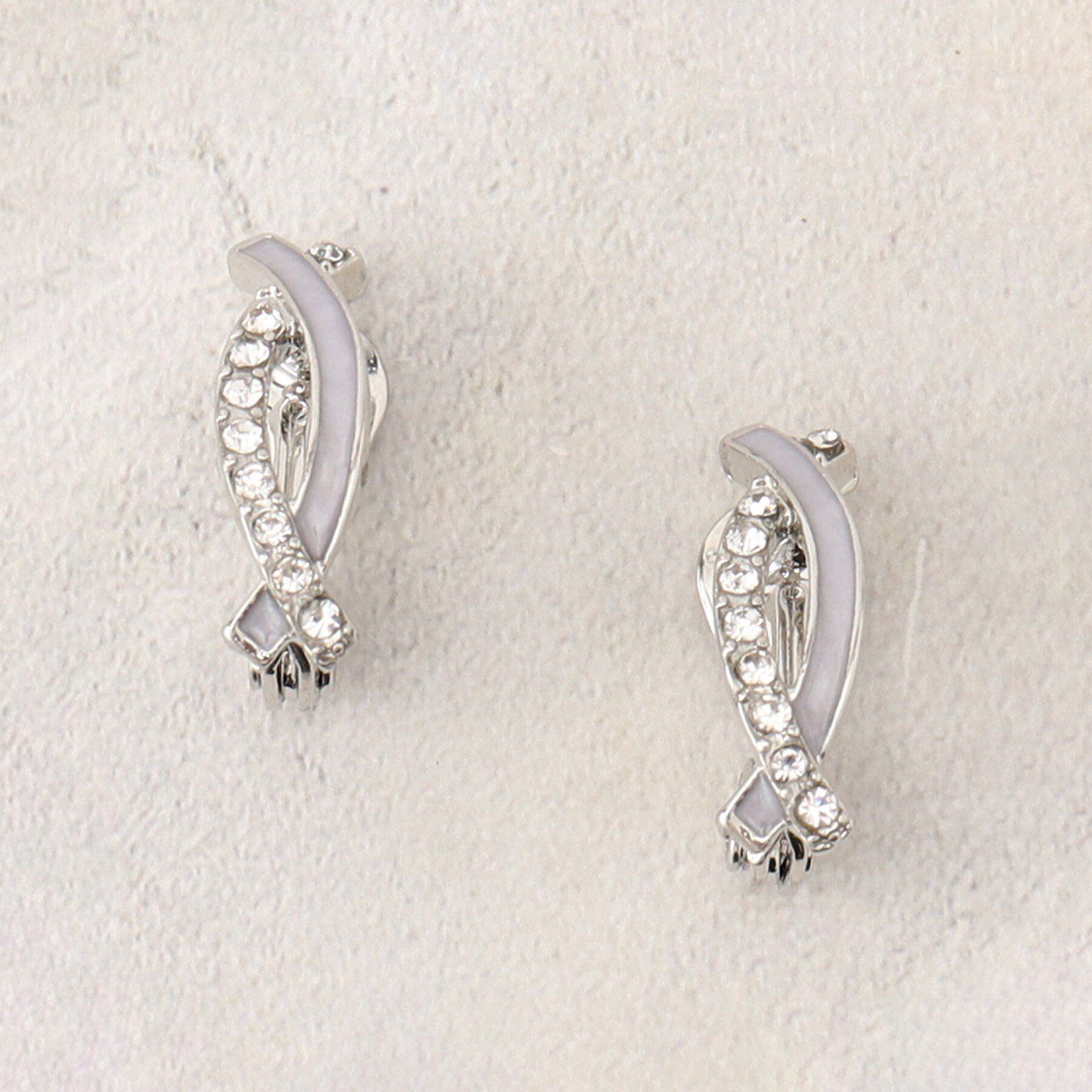 grove「【痛くなりにくい】エポビジューイヤ」|イヤリング|グレー(012)