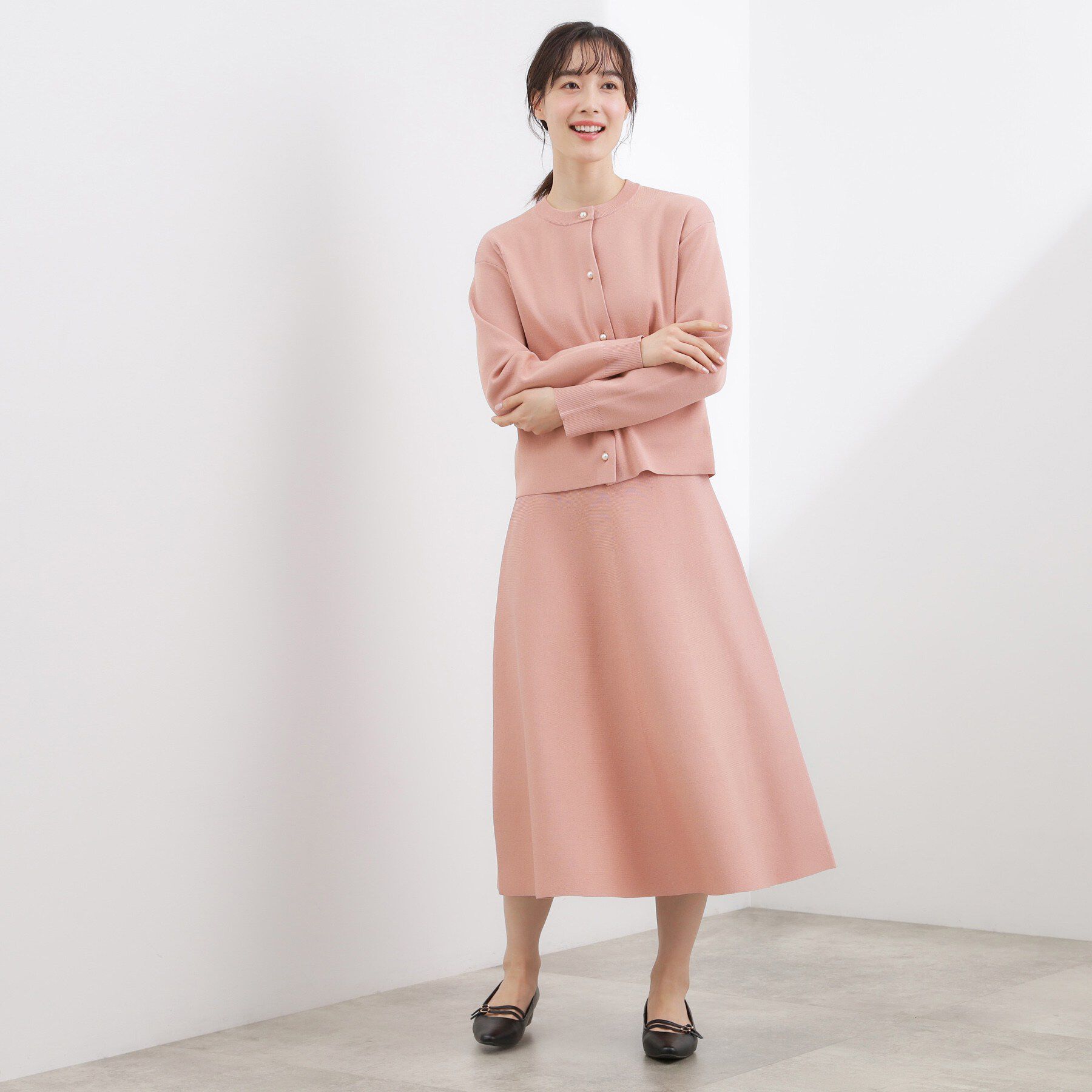 grove「【SETUP対応】ニットフレアスカート」|スカート|