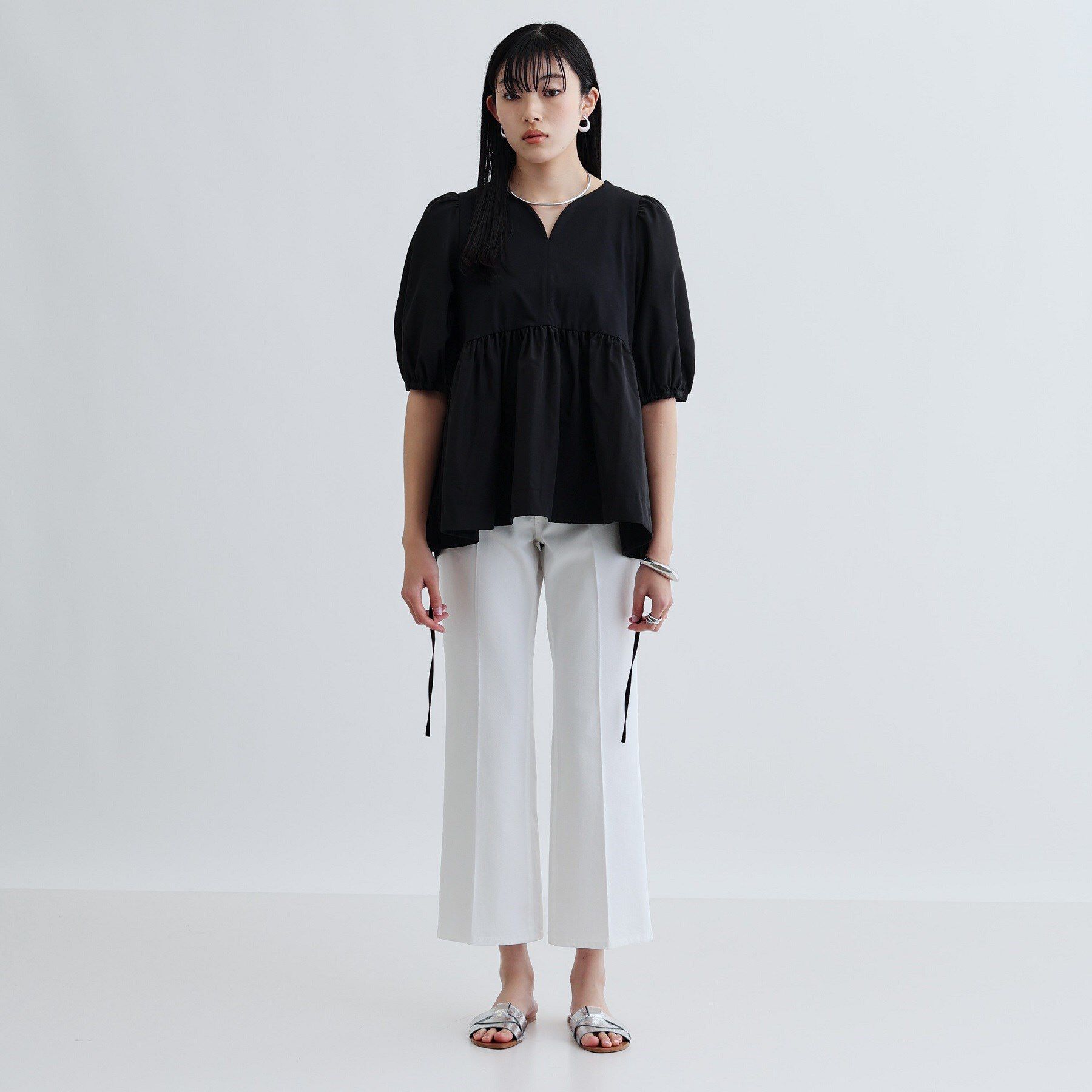 GALLEST「ハートネックペプラムカットソー」|Tシャツ・カットソー|