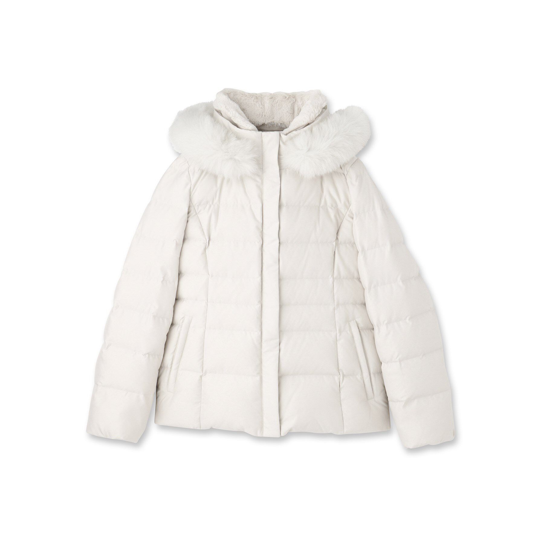 INDIVI「【名品／撥水／抗菌防臭】ショート丈リサイクルダウンコート」|ダウン|