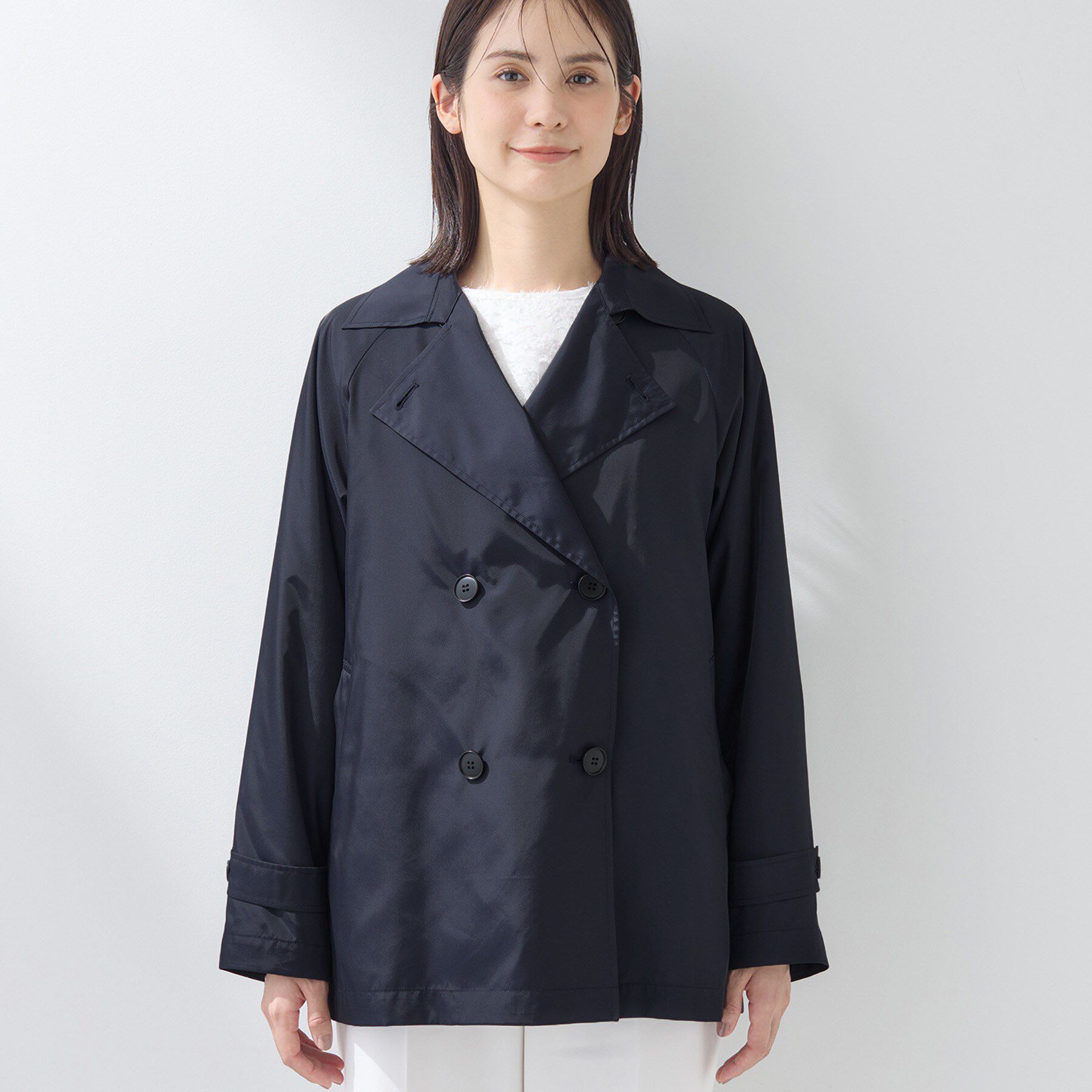 INDIVI「【撥水／UVケア／2WAY】超軽量ライナー付ライトトレンチコート」|トレンチコート|