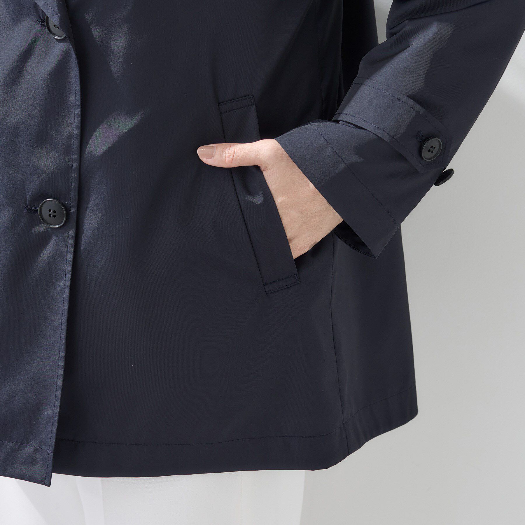 INDIVI「【撥水／UVケア／2WAY】超軽量ライナー付ライトトレンチコート」|トレンチコート|