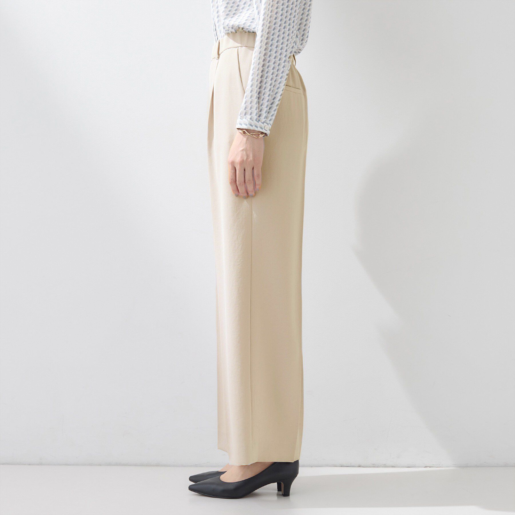 INDIVI「【洗える／UVケア／SETUP可】着る日傘ワイドパンツ」|その他|