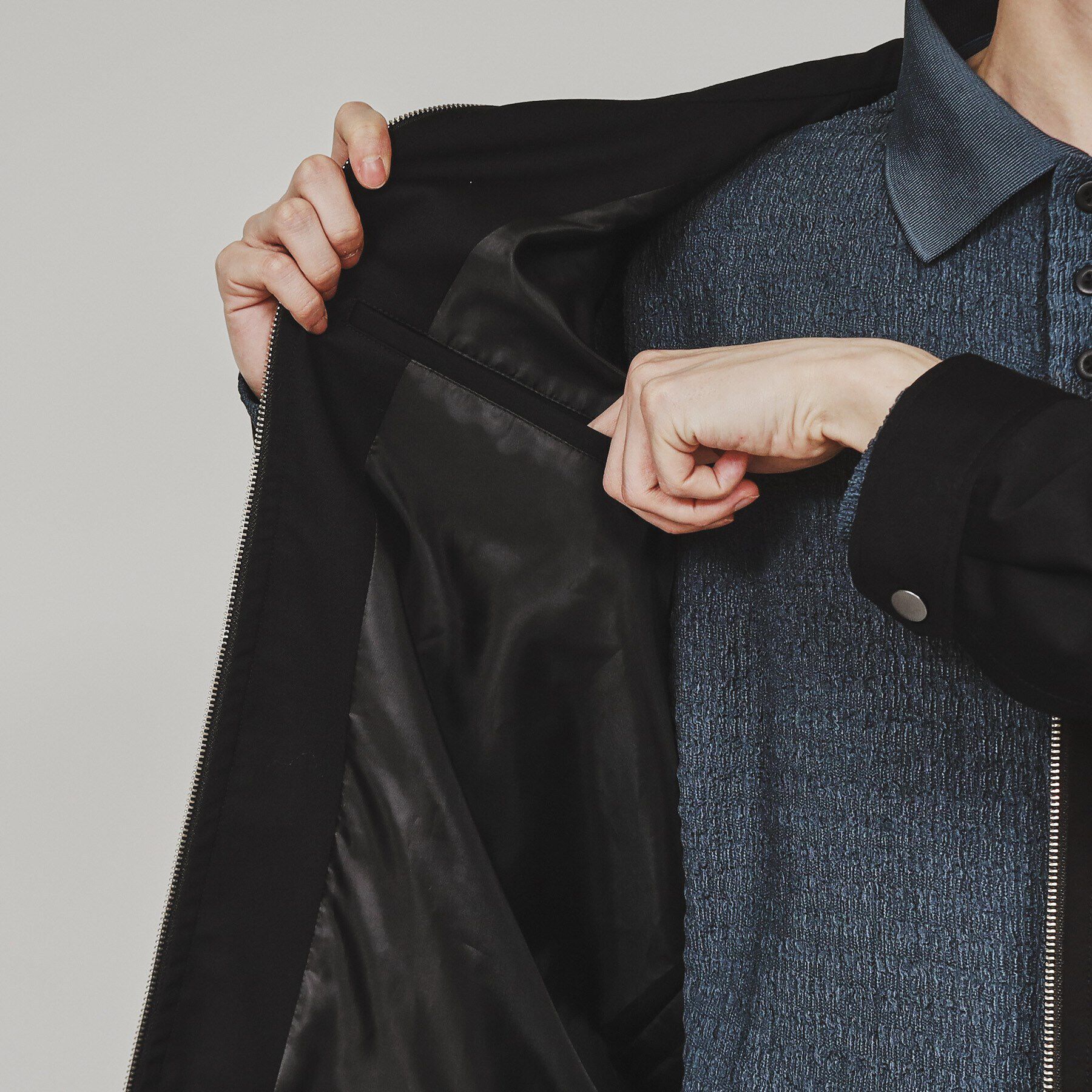 tk.TAKEO KIKUCHI「梳毛調TRスタンドブルゾン」|ブルゾン・スタジャン|