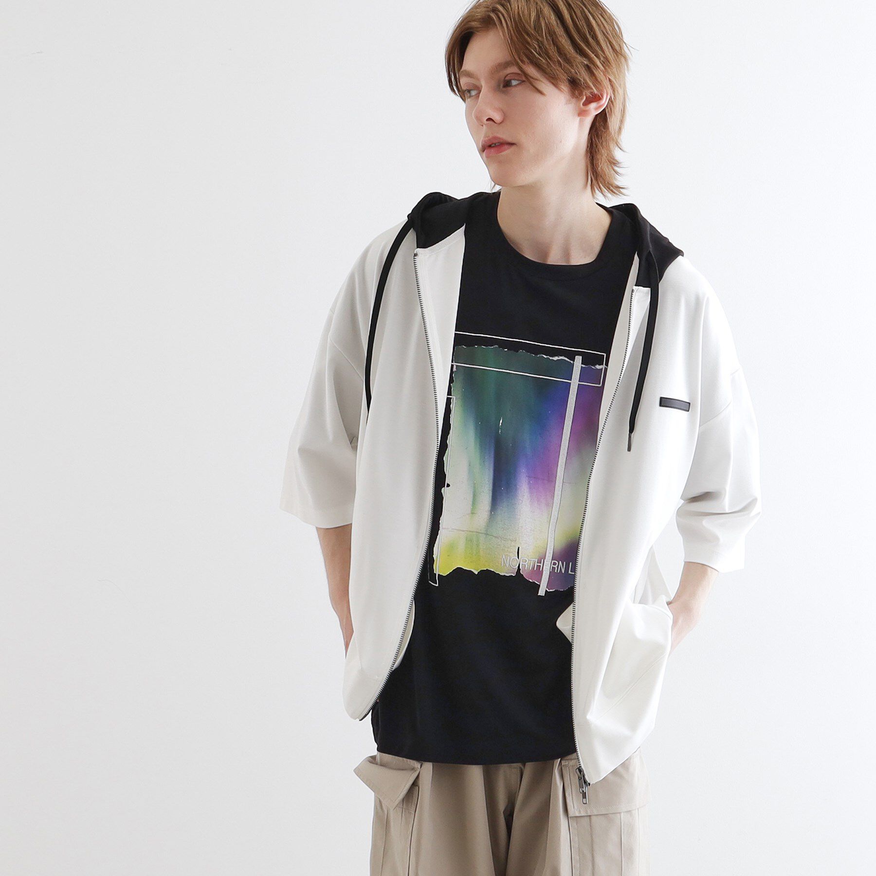 tk.TAKEO KIKUCHI「オーバージップパーカ」|パーカー|