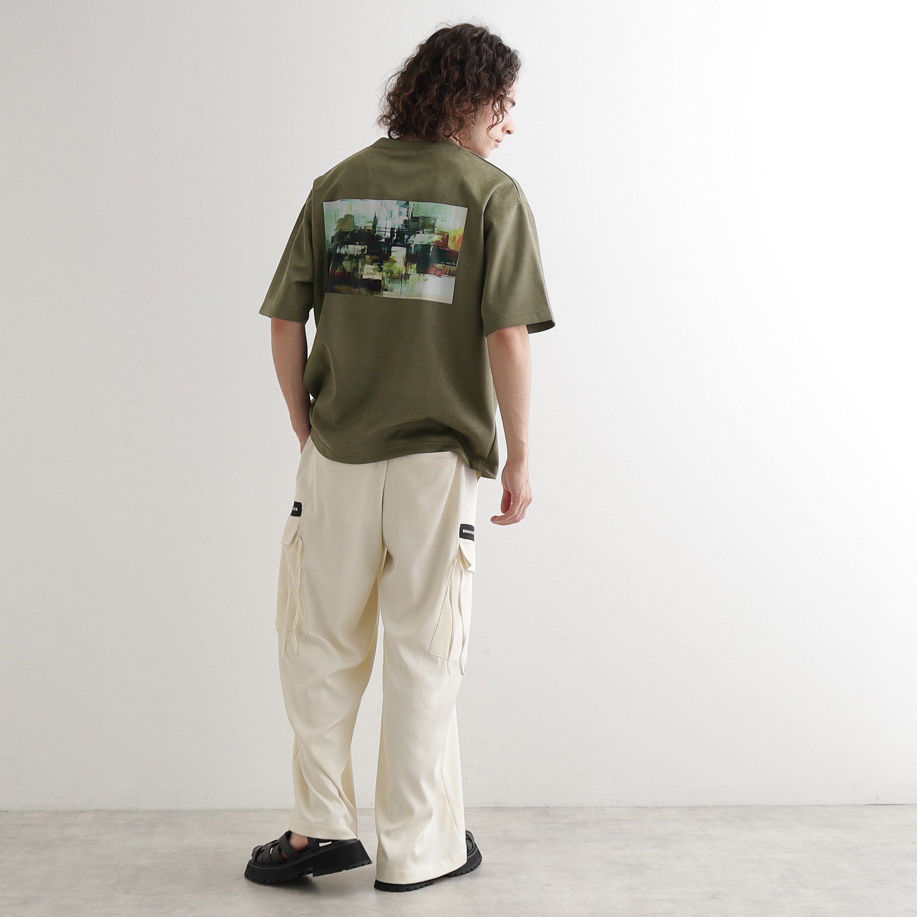 tk.TAKEO KIKUCHI「サマースウェード アブストカットソー」|Tシャツ・カットソー|