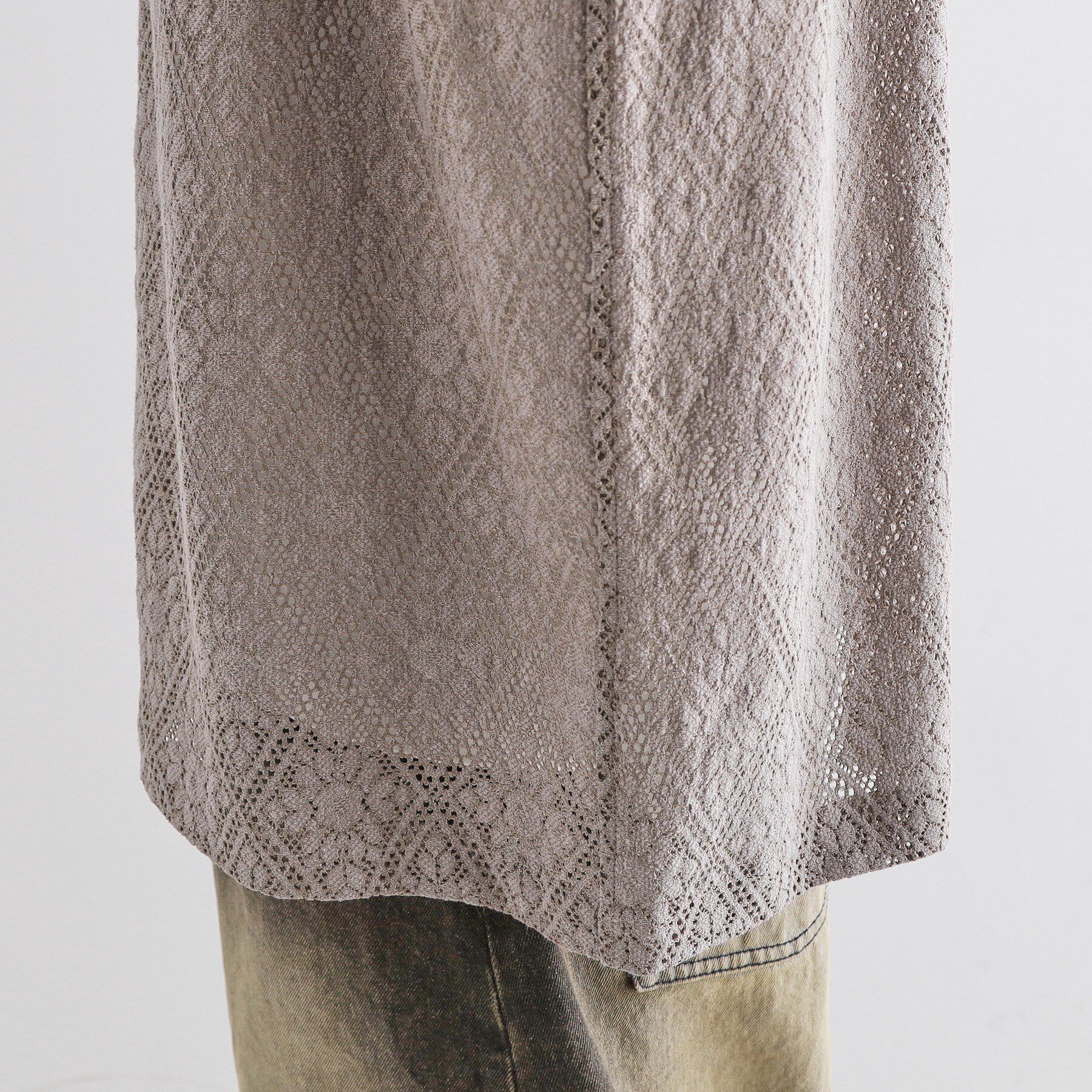 tk.TAKEO KIKUCHI「サマースエードコンビレースシャツ」|シャツ・ブラウス|