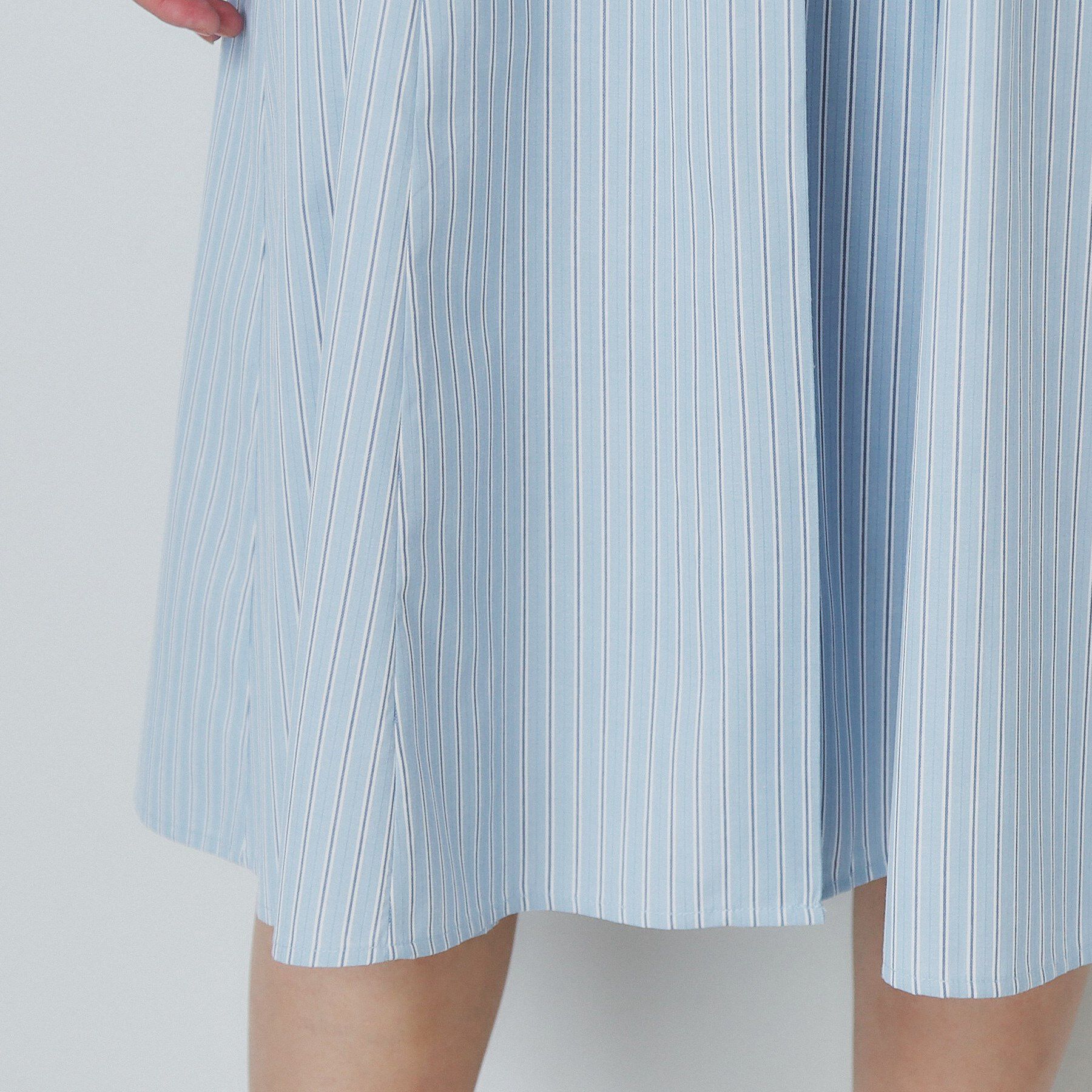 index「ストライプシャツワンピース【洗濯機洗い可/イージーアイロン】」|ワンピース|