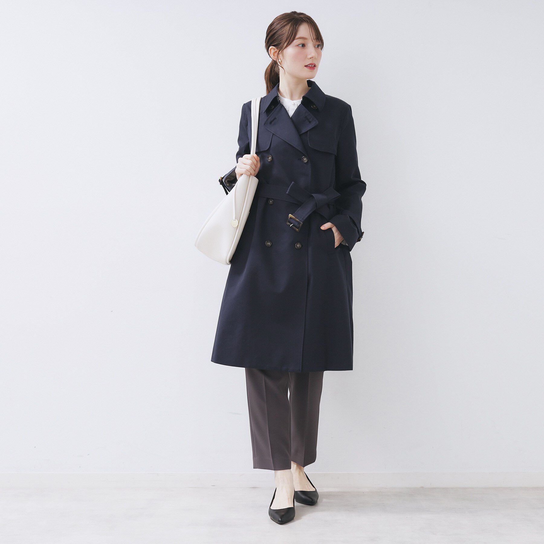 index「トレンチコート【洗濯機OK/撥水/花粉対応】《XS～3L》」|トレンチコート|