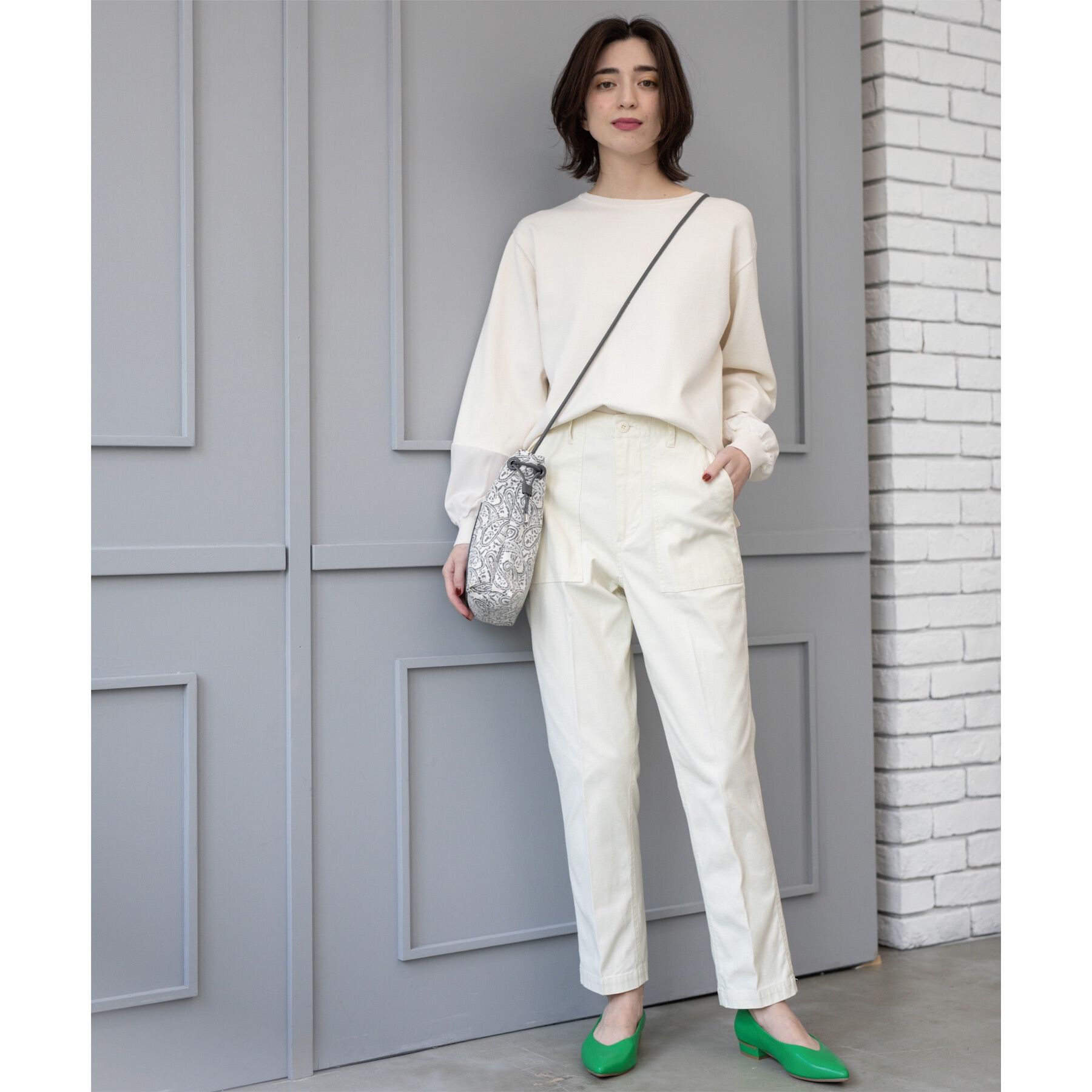 OPAQUE.CLIP「《S-LLサイズ》ストレッチベイカーパンツ【洗濯機洗い可】」|その他|