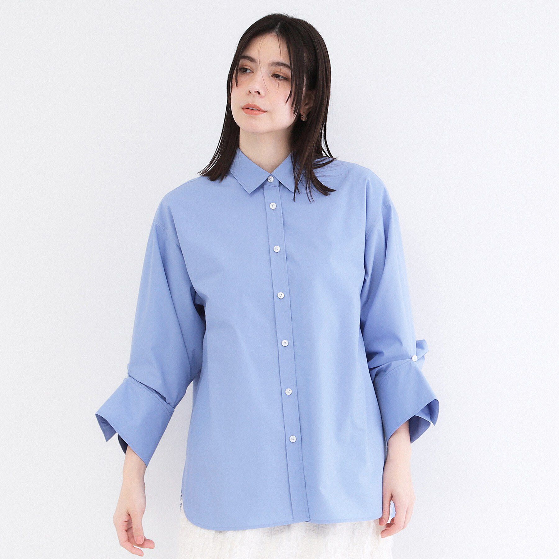 OPAQUE.CLIP「2WAY変形スリーブシャツ【洗濯機OK】」|シャツ・ブラウス|