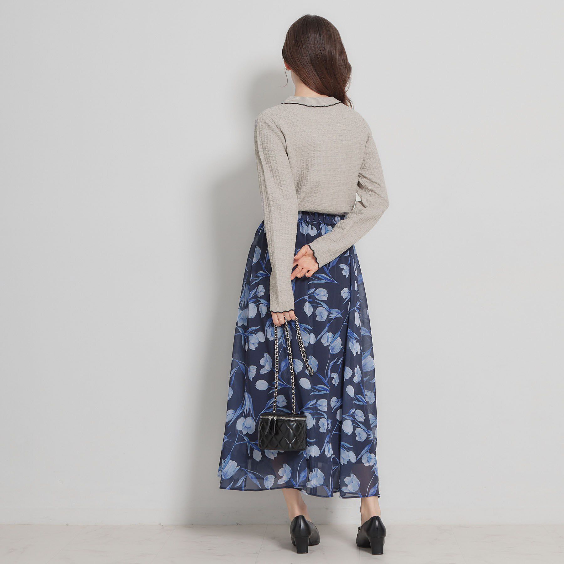 Couture broach「【洗える着映え】ビジュー釦ポロニット」|ニット・セーター|