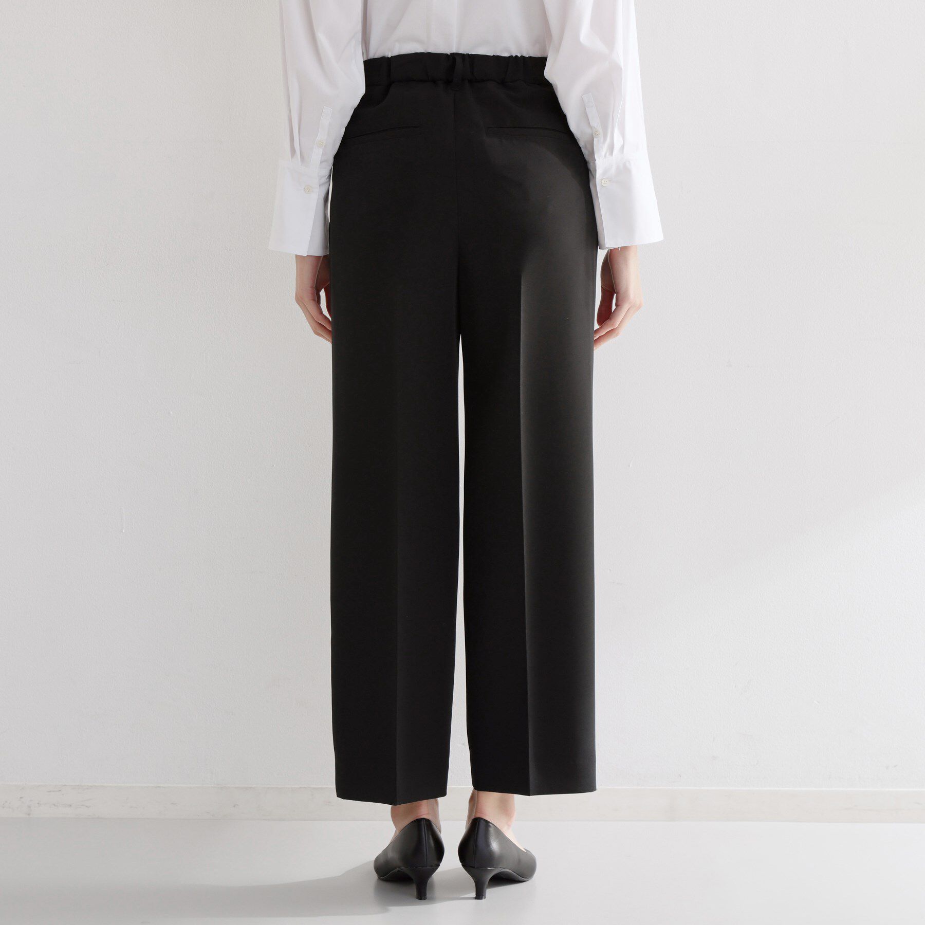 THE SHOP TK「【通勤・セレモニー】ダブルクロスワイドパンツ/セットアップ可」|その他|