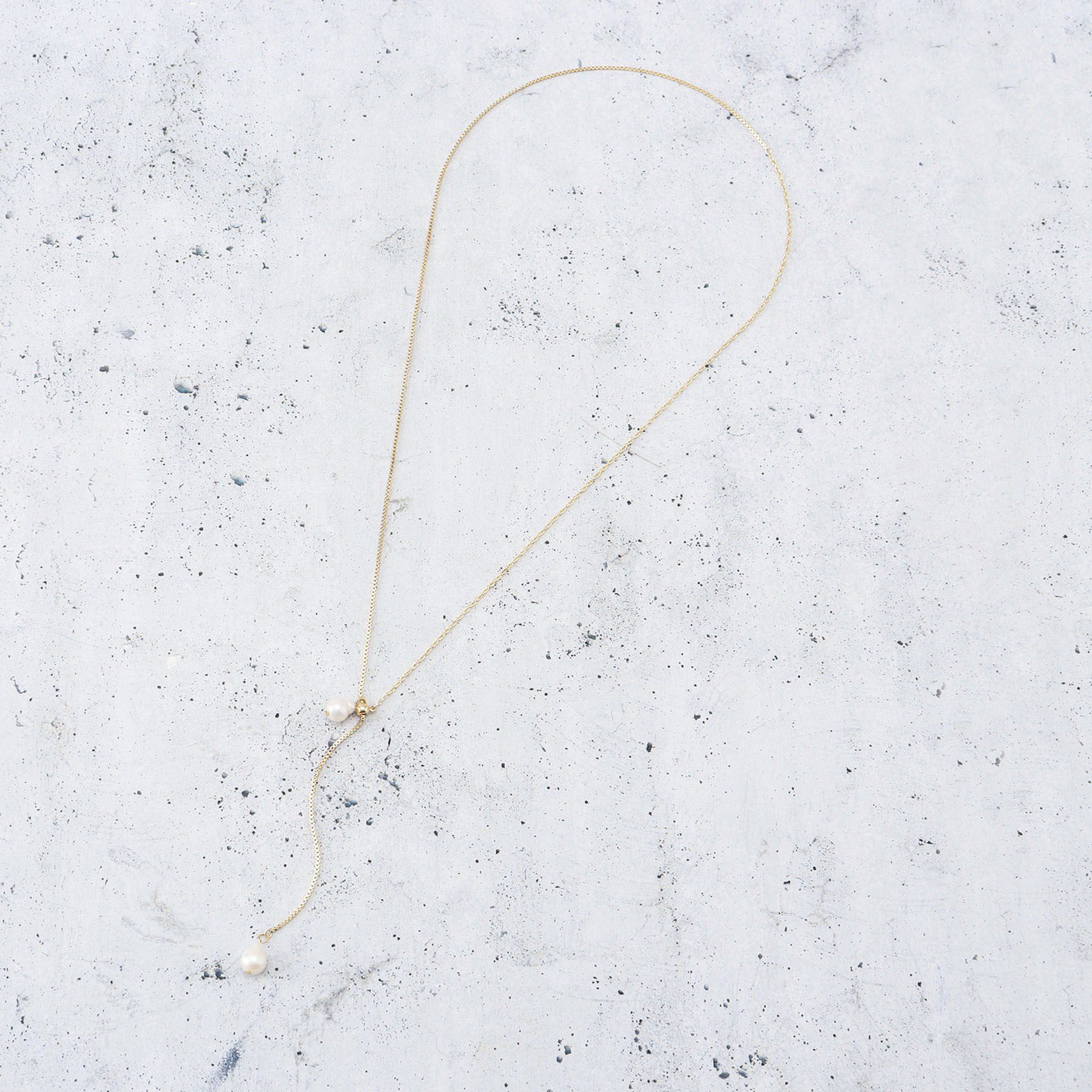 THE SHOP TK「淡水パールラリエット」|ネックレス|