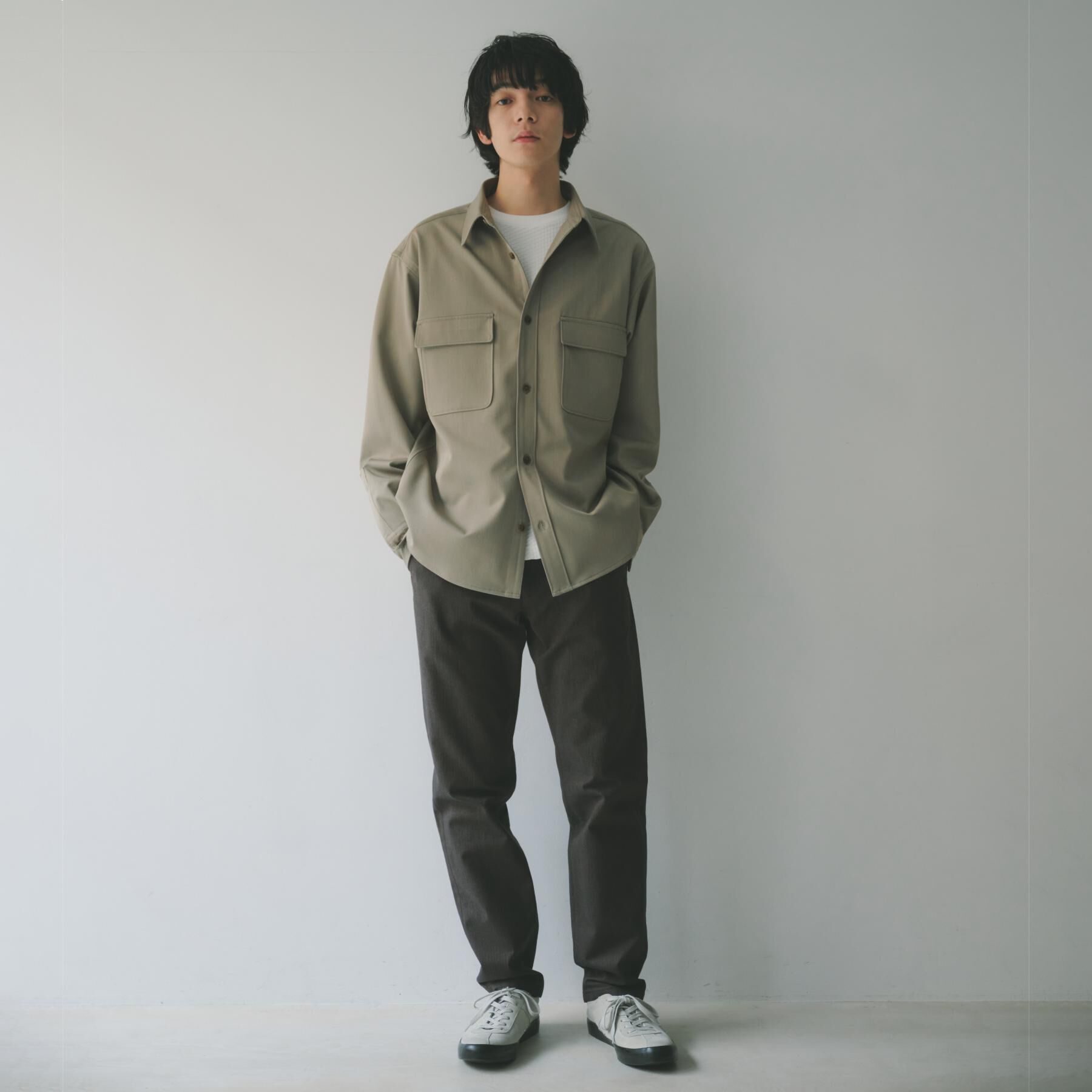 THE SHOP TK「FLEX LINE  カバーオール　ストレッチ/防シワ/マシンウォッシャブル/セットアップ可」|シャツ・ブラウス|