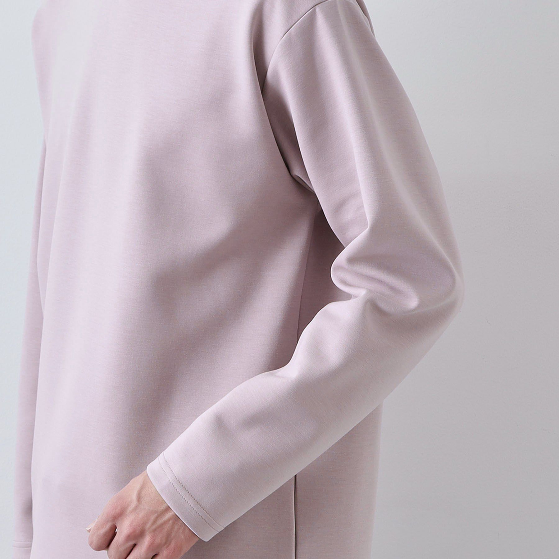 THE SHOP TK「【首元にさりげないアクセント】ステッチダンボールプルオーバー」|Tシャツ・カットソー|