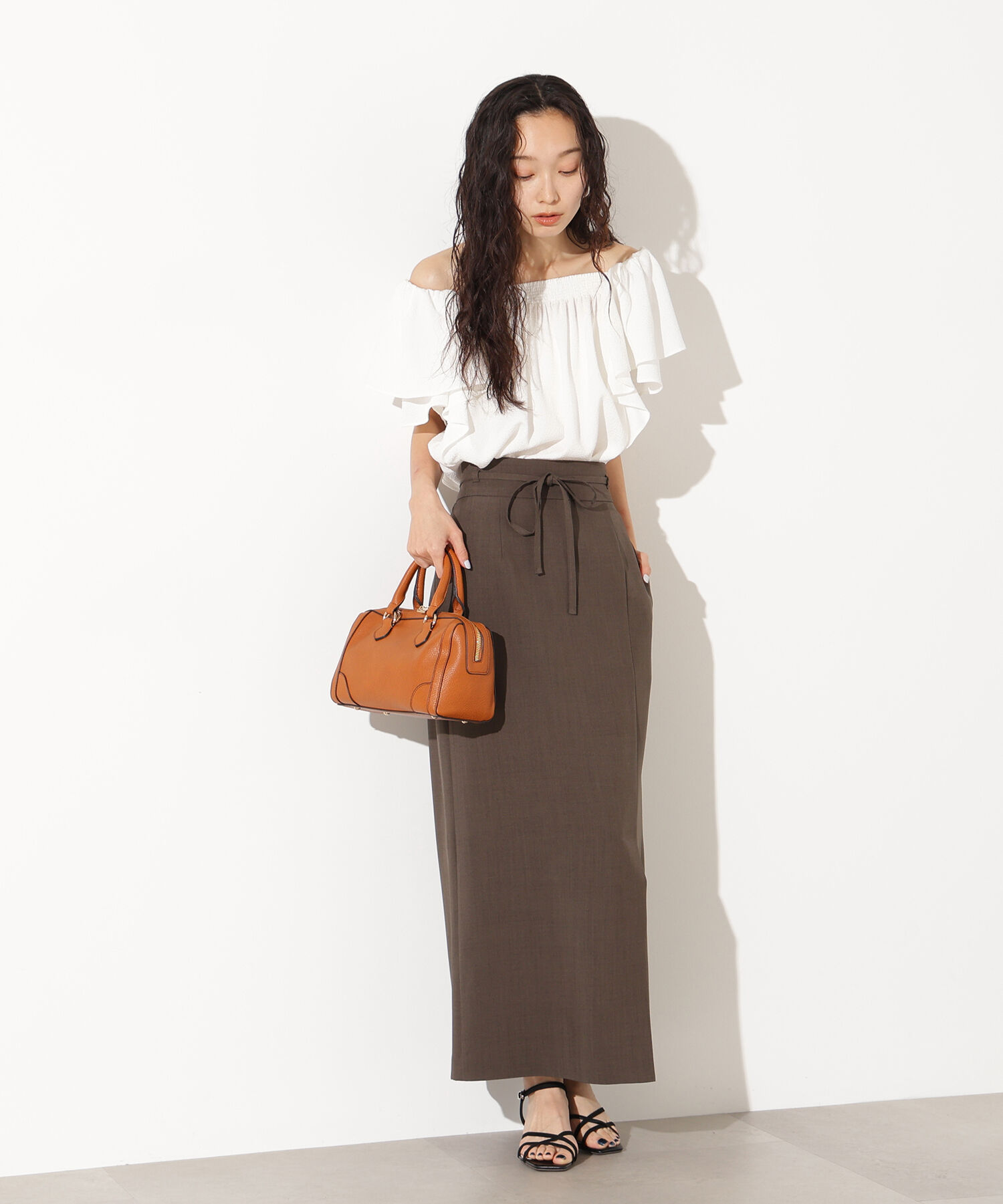  「ドビーフリルブラウス」|シャツ・ブラウス|