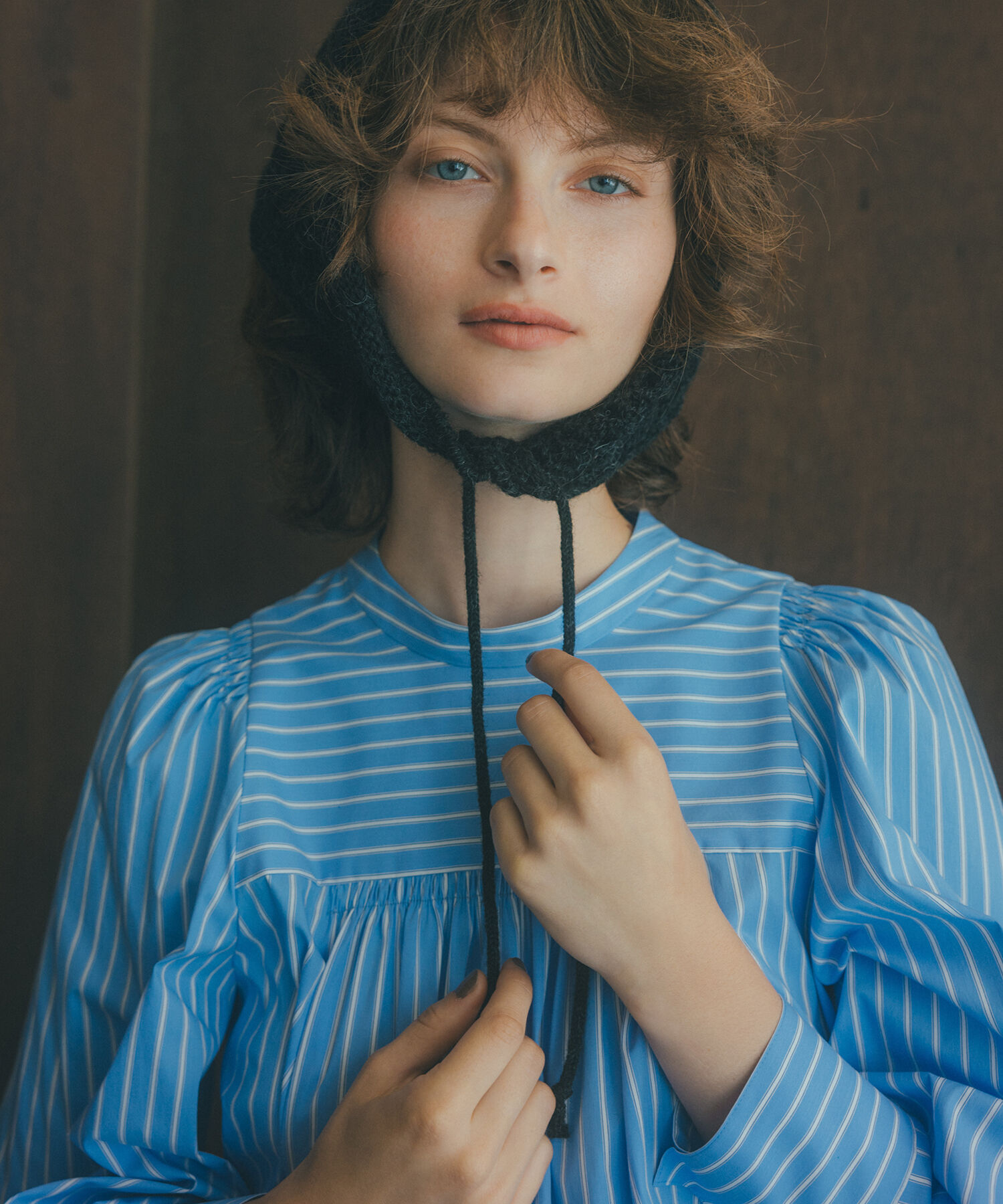  「バックリボンストライプブラウス」|シャツ・ブラウス|